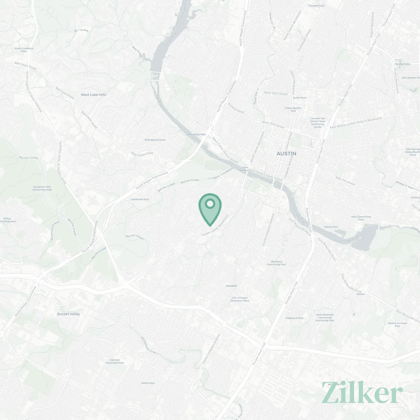 Zilker map