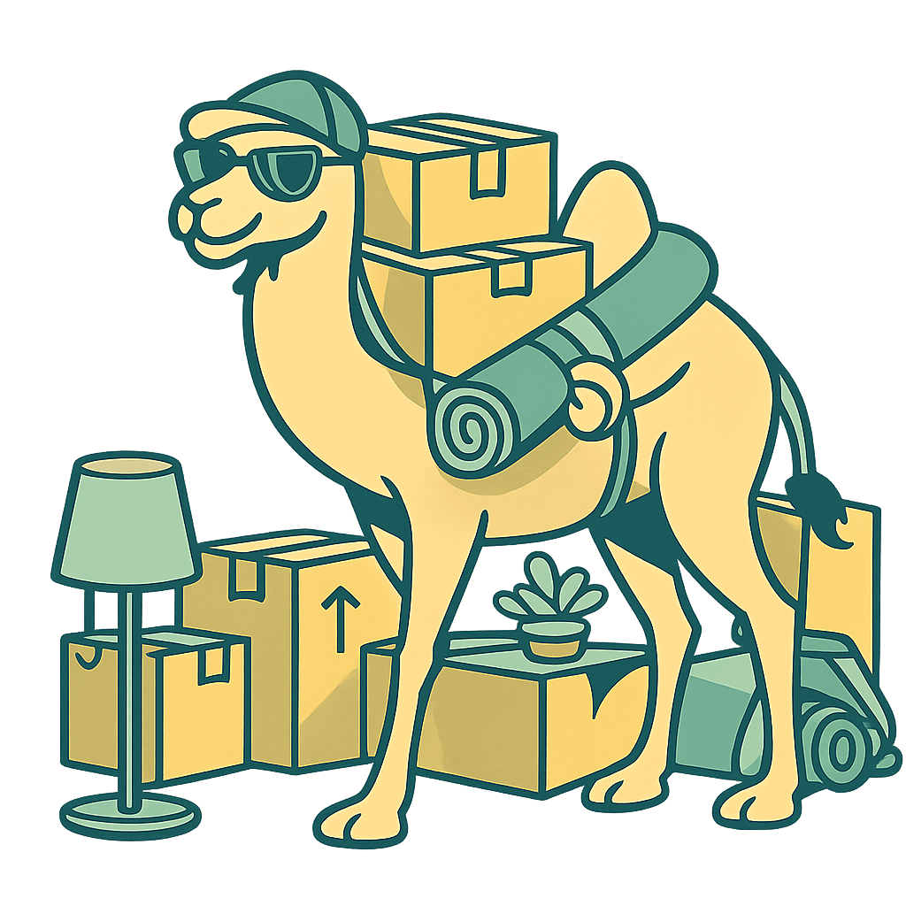 Snappy Scout moving camel illustration