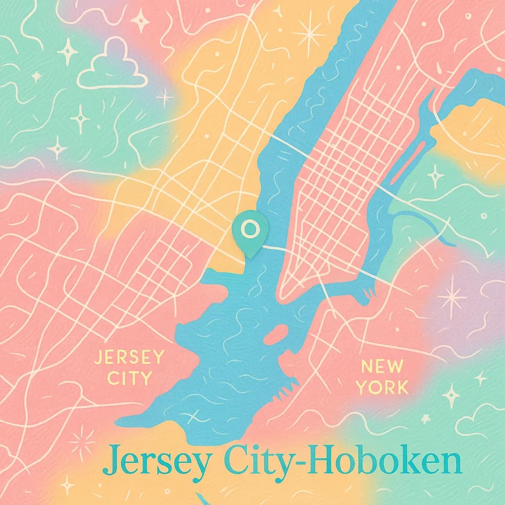 Jersey City-Hoboken map