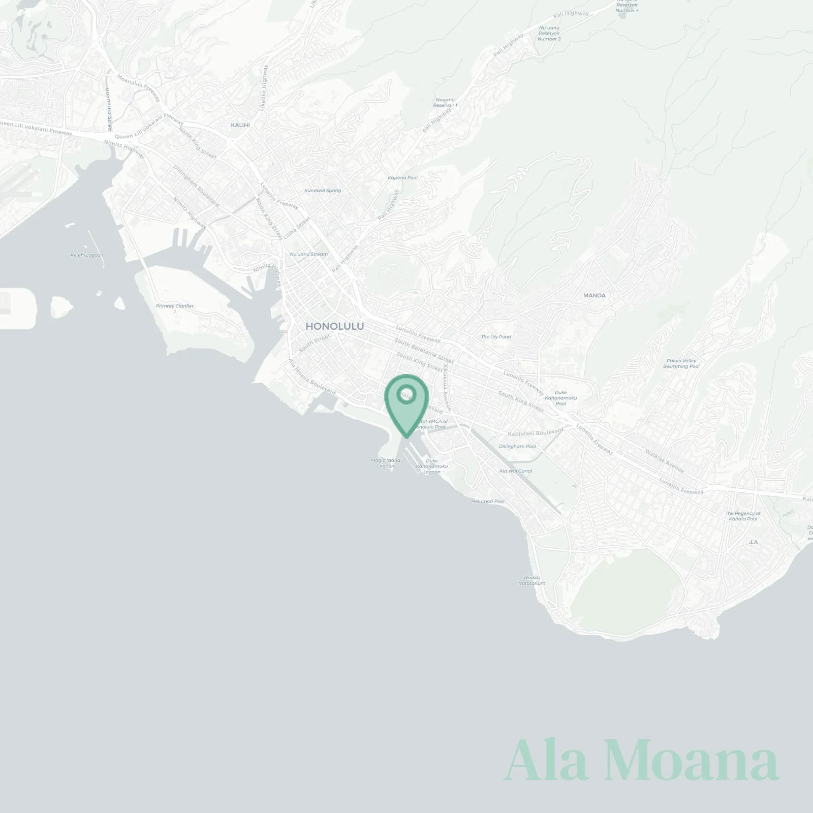 Ala Moana map