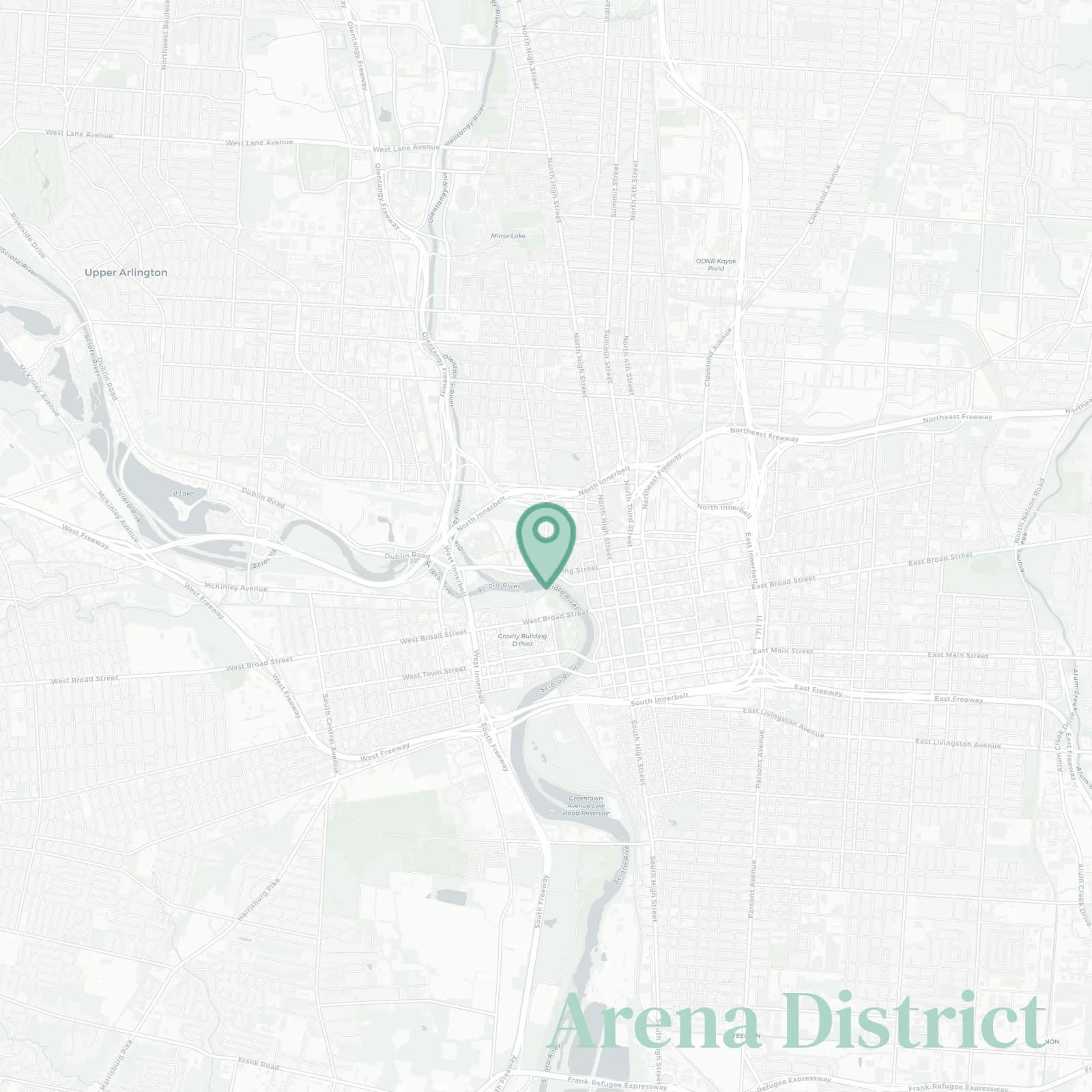 Arena District map