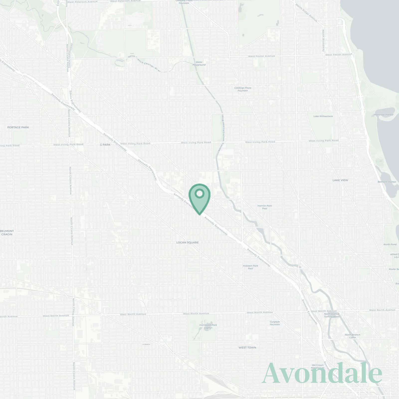 Avondale map