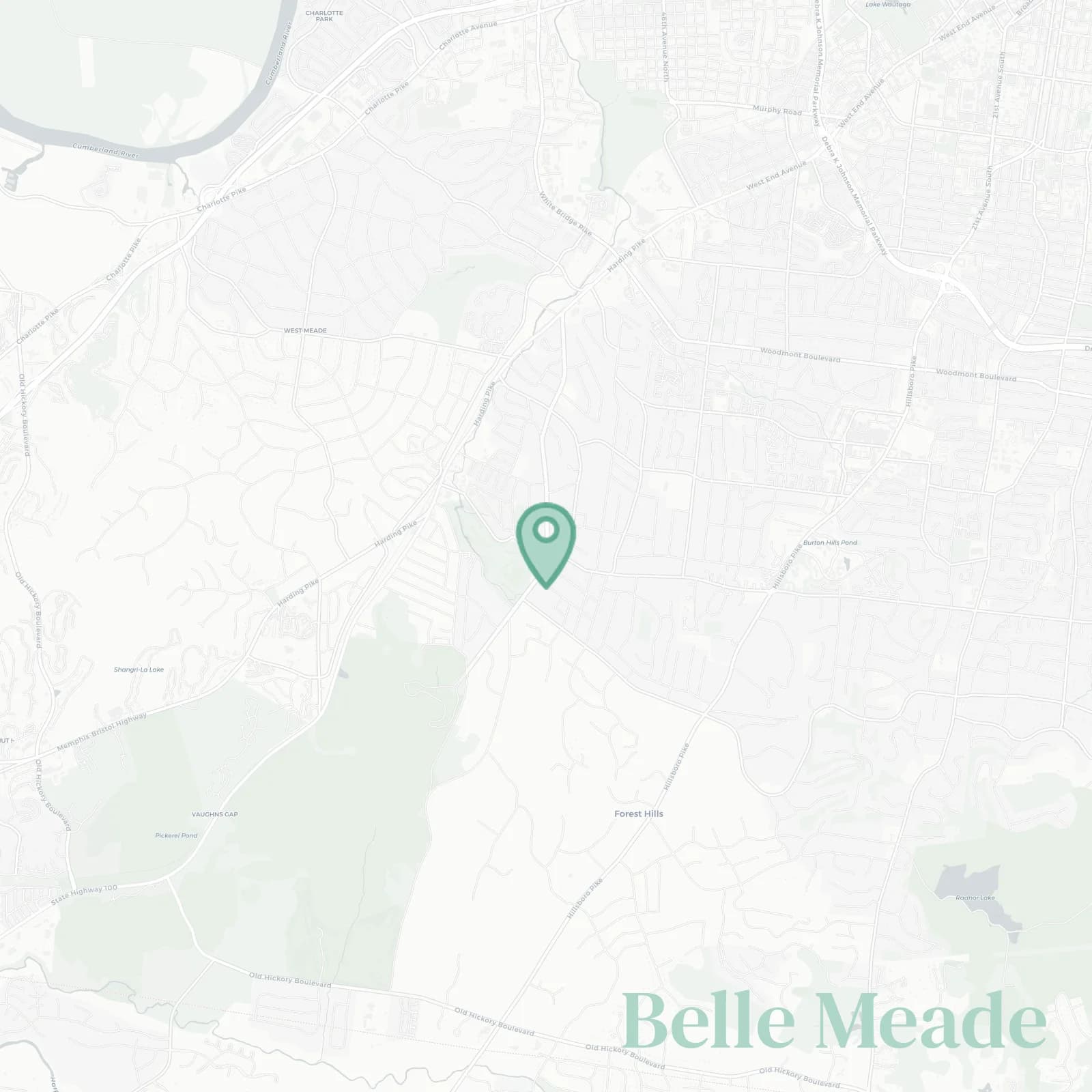 Belle Meade map