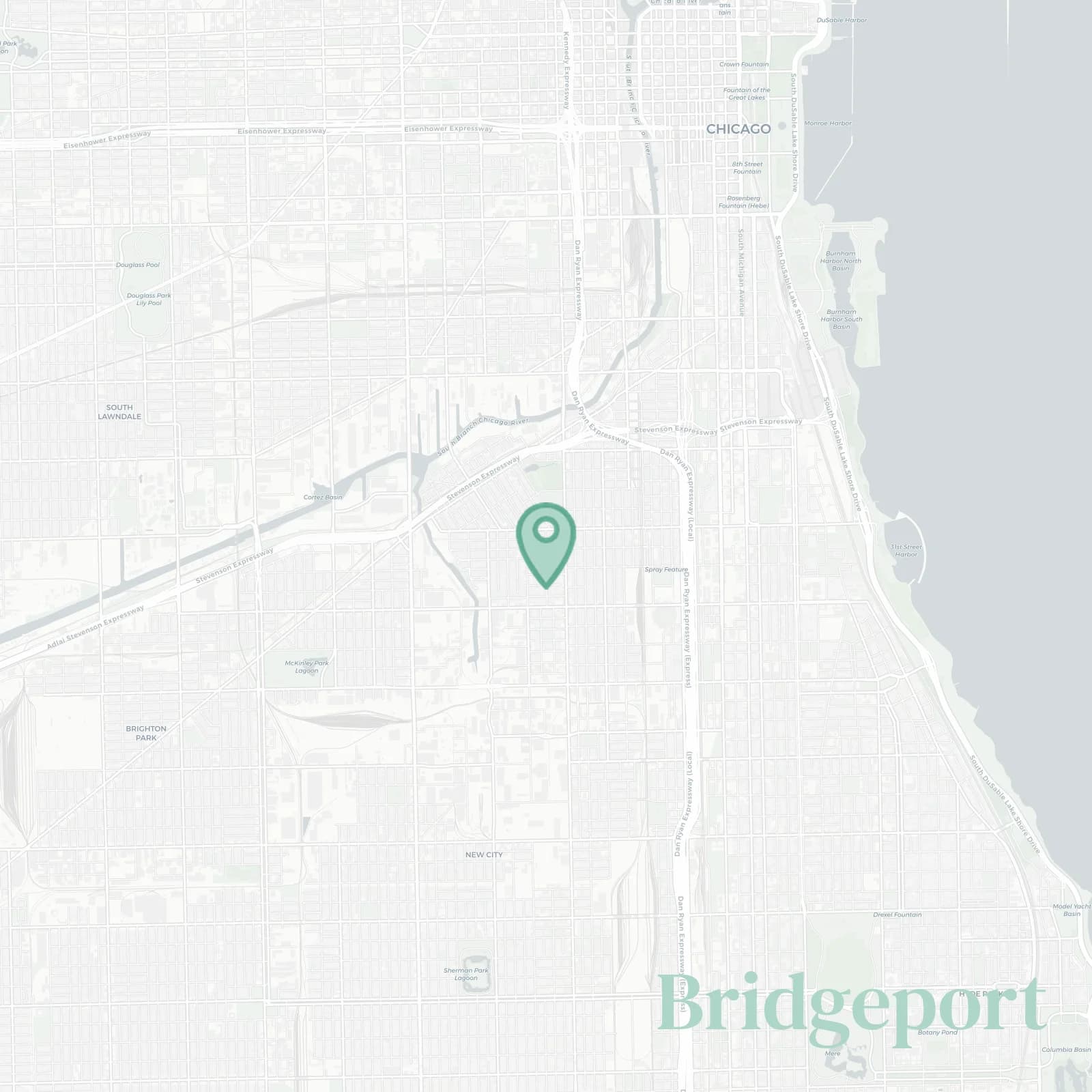 Bridgeport map