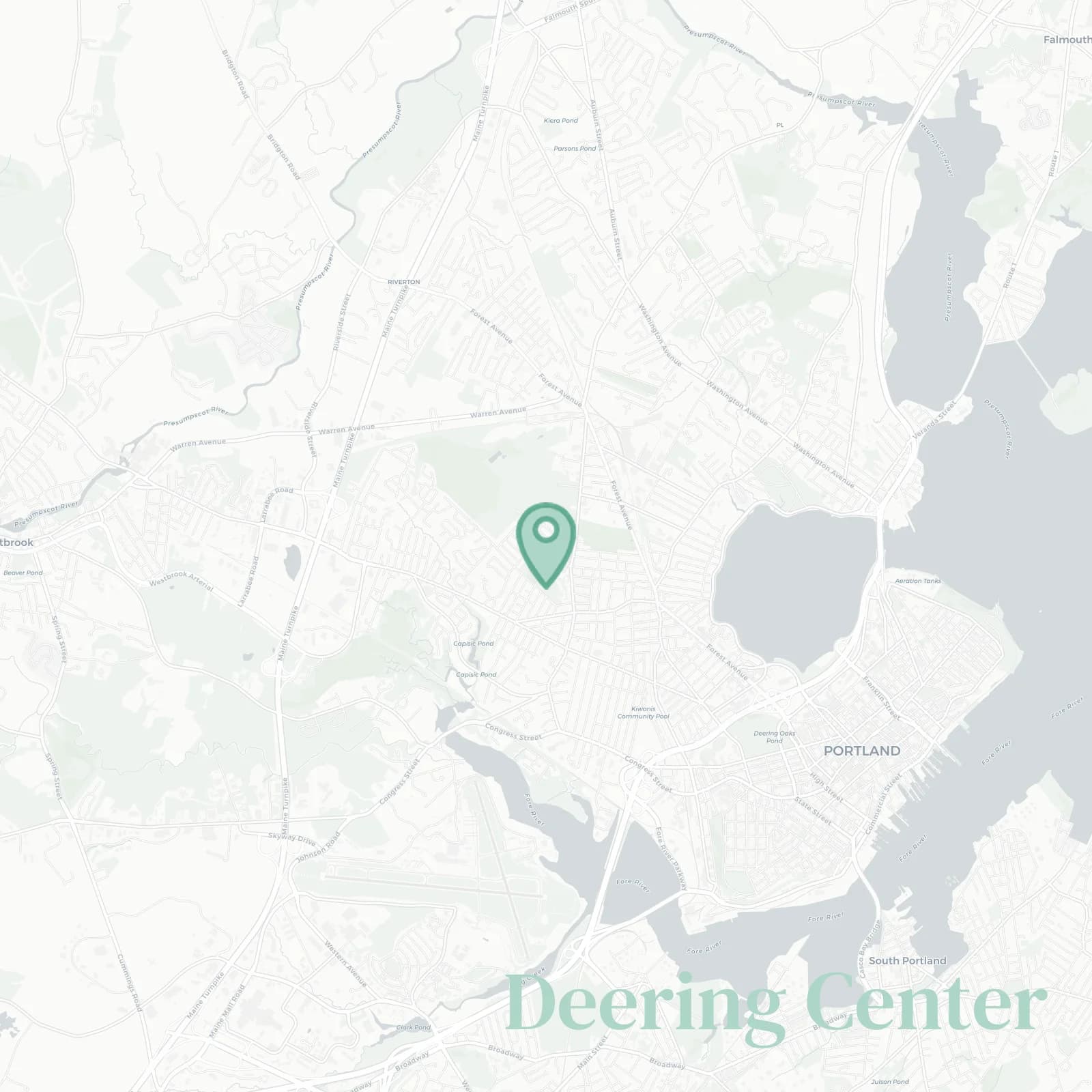 Deering Center map