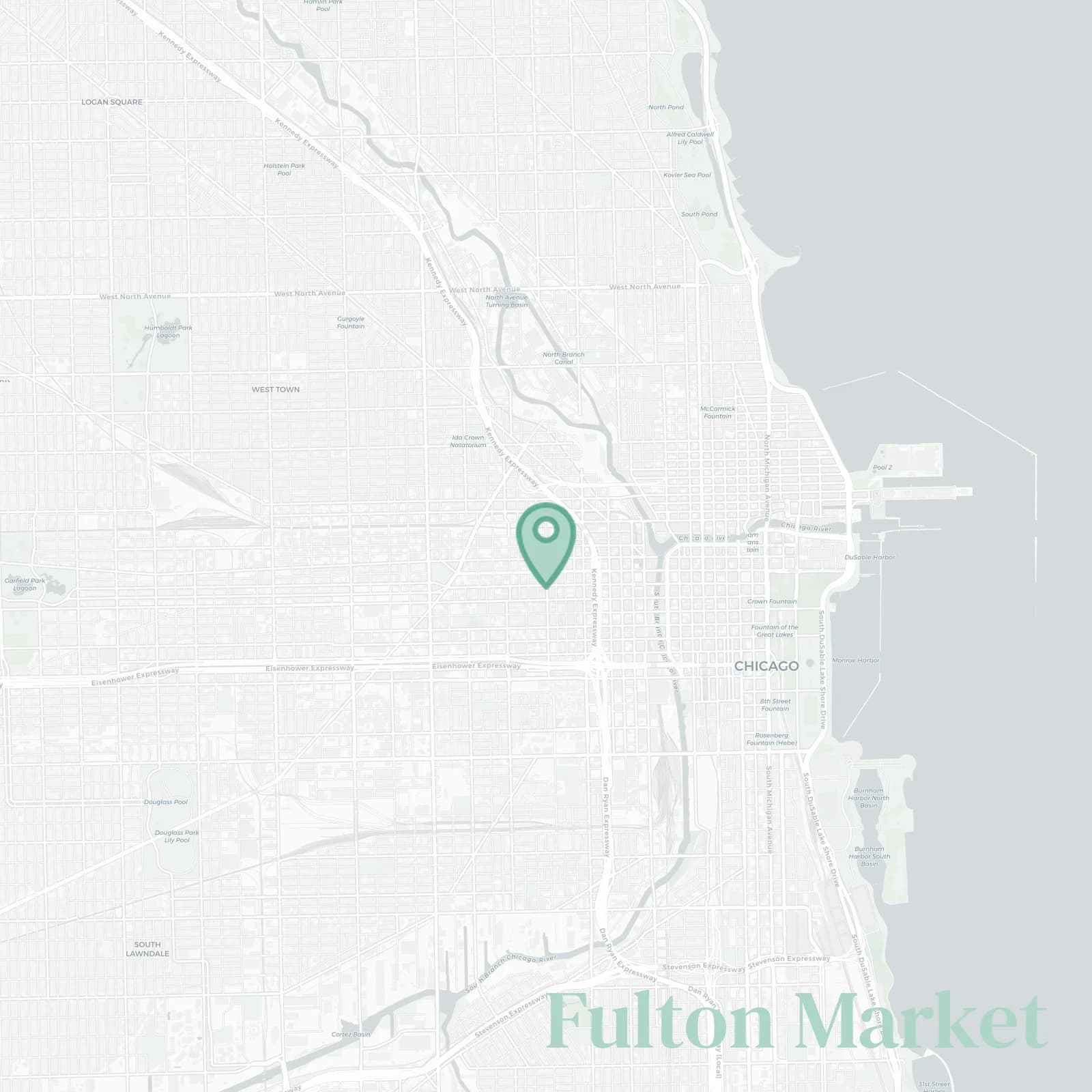 Fulton Market map