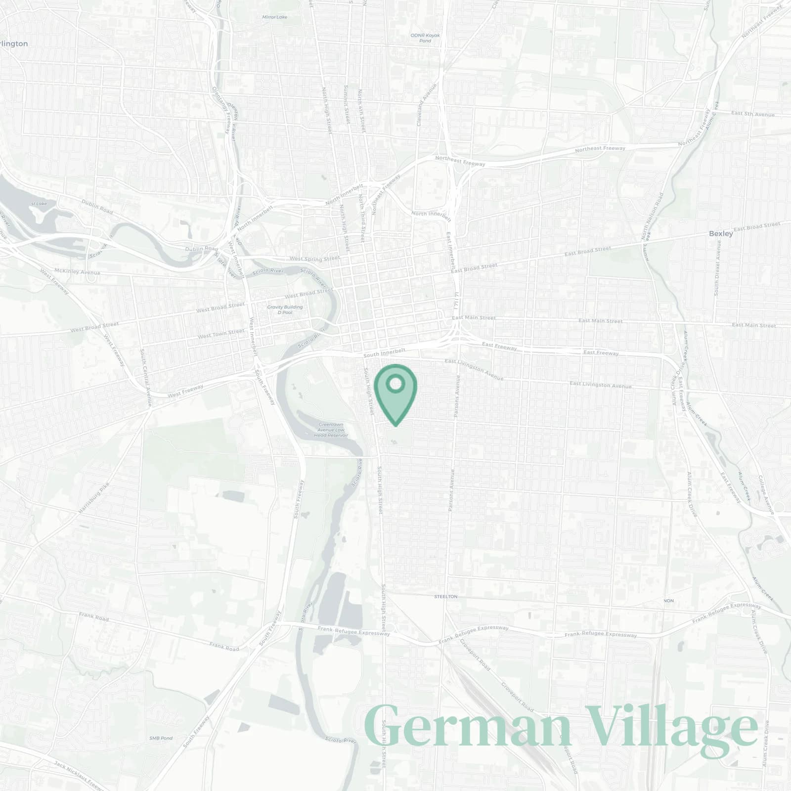 German Village map