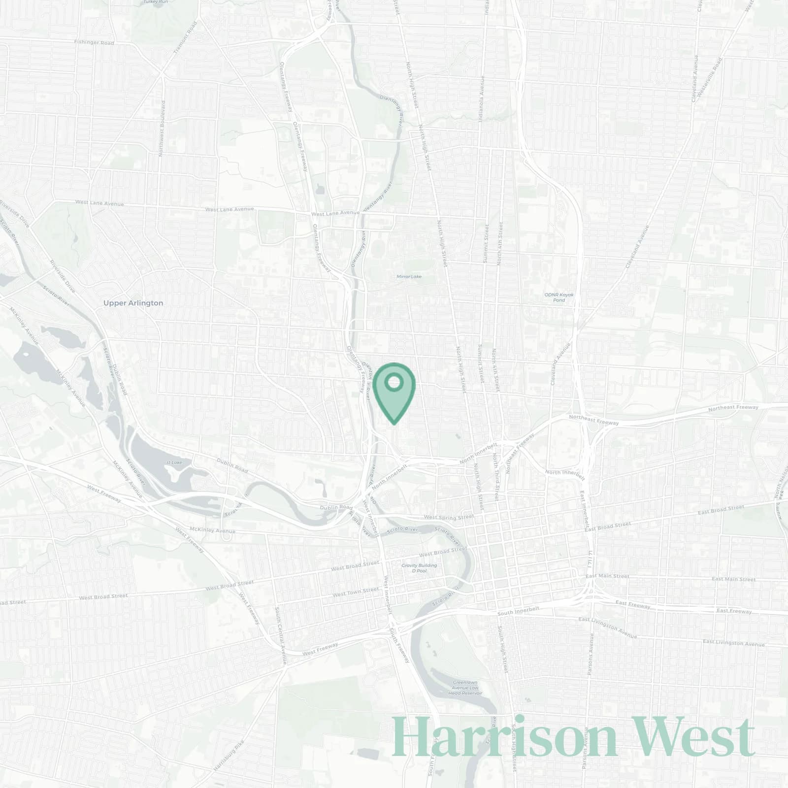 Harrison West map