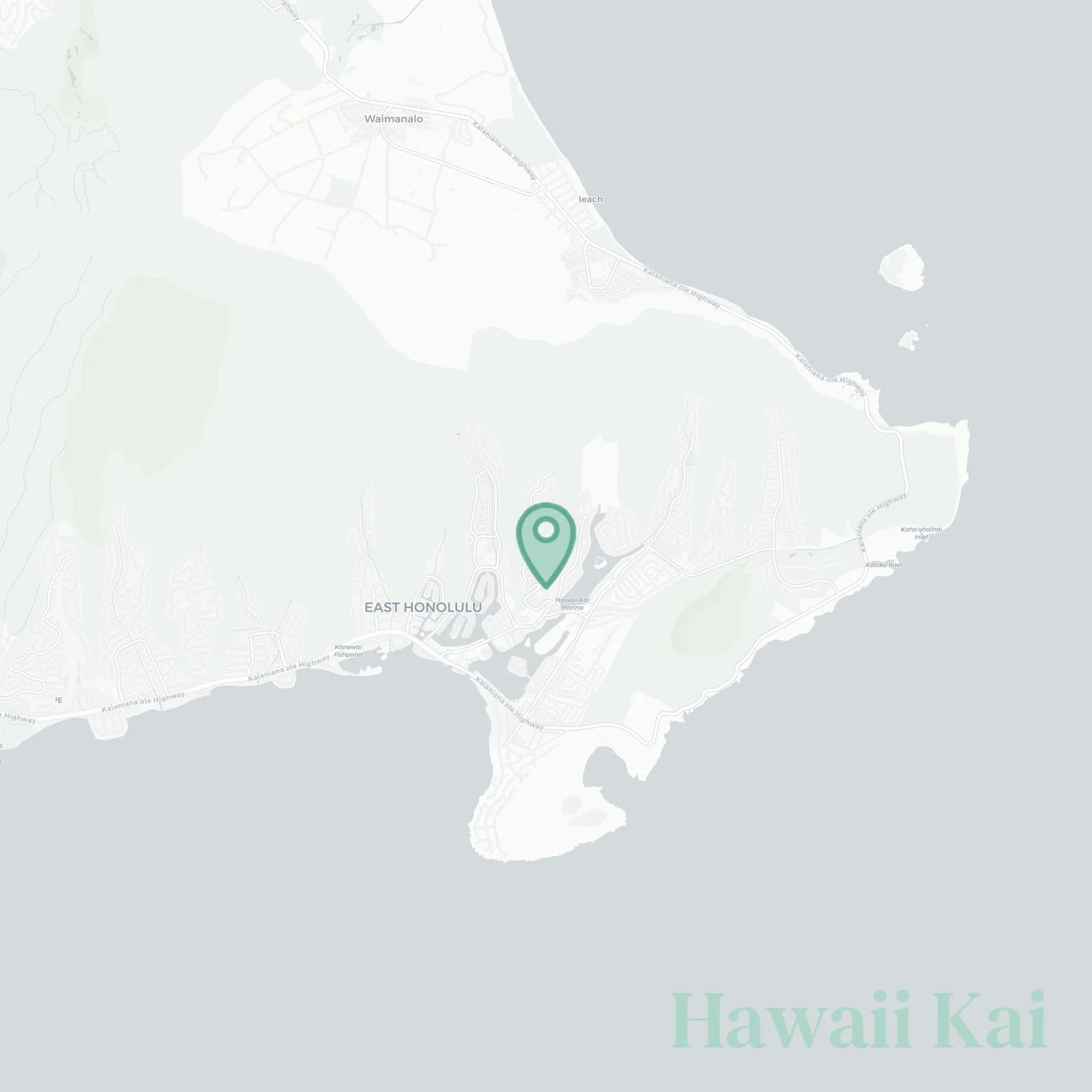 Hawaii Kai map