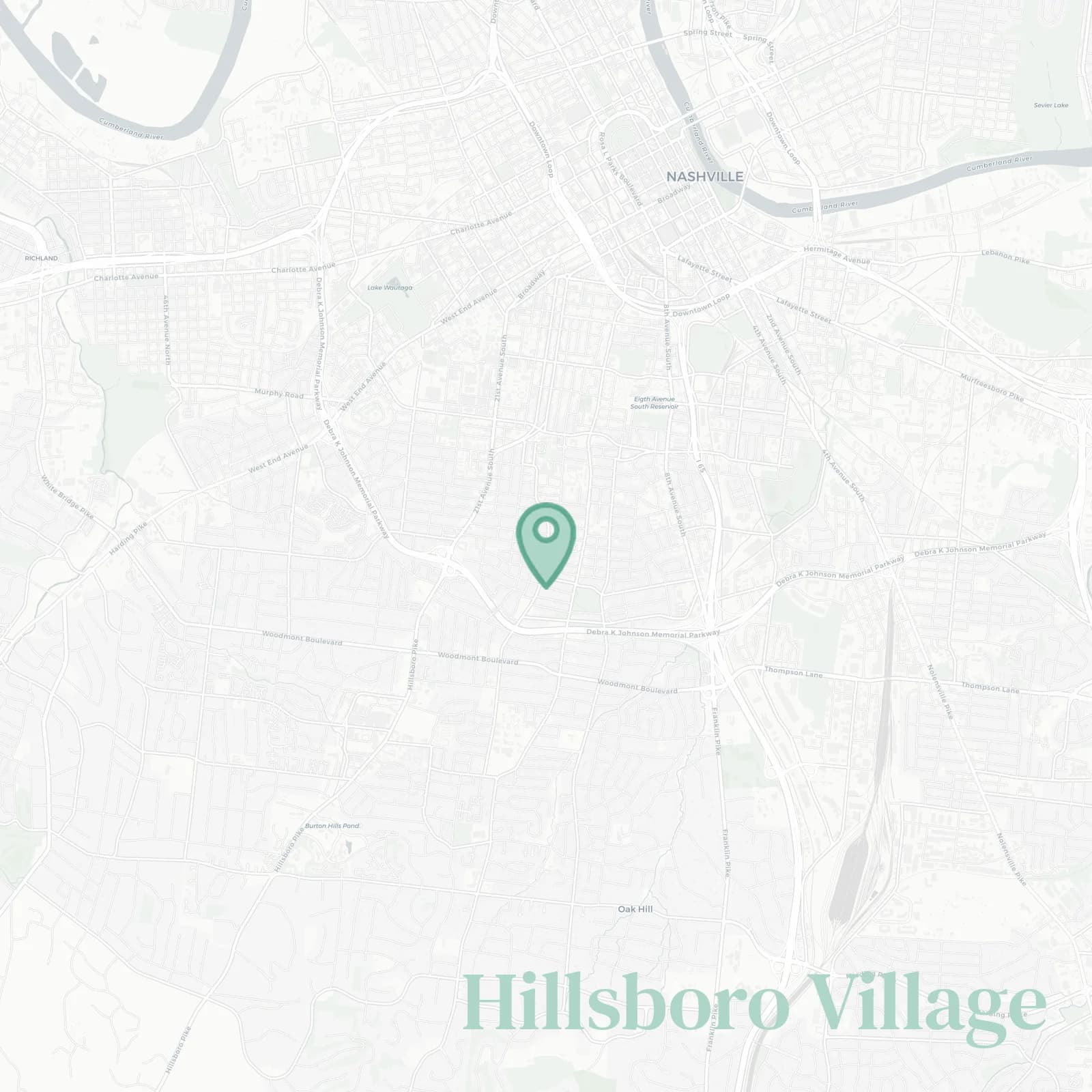 Hillsboro Village map