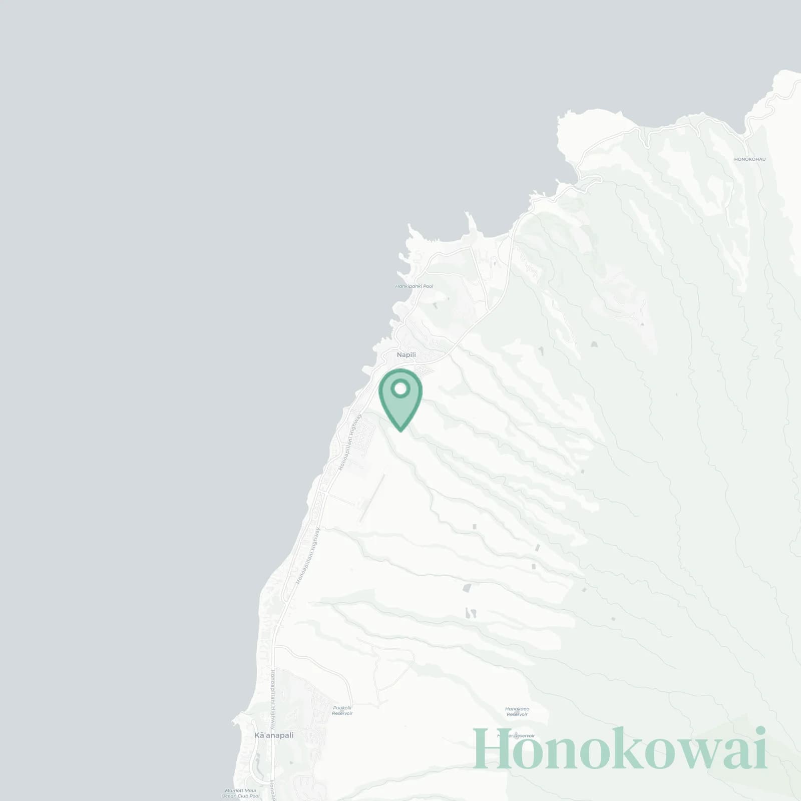 Honokowai map