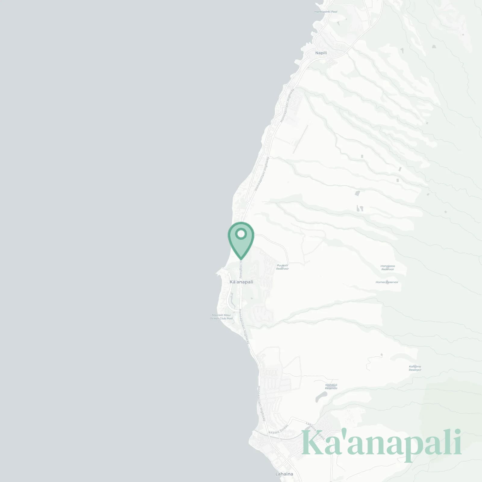 Ka'anapali map