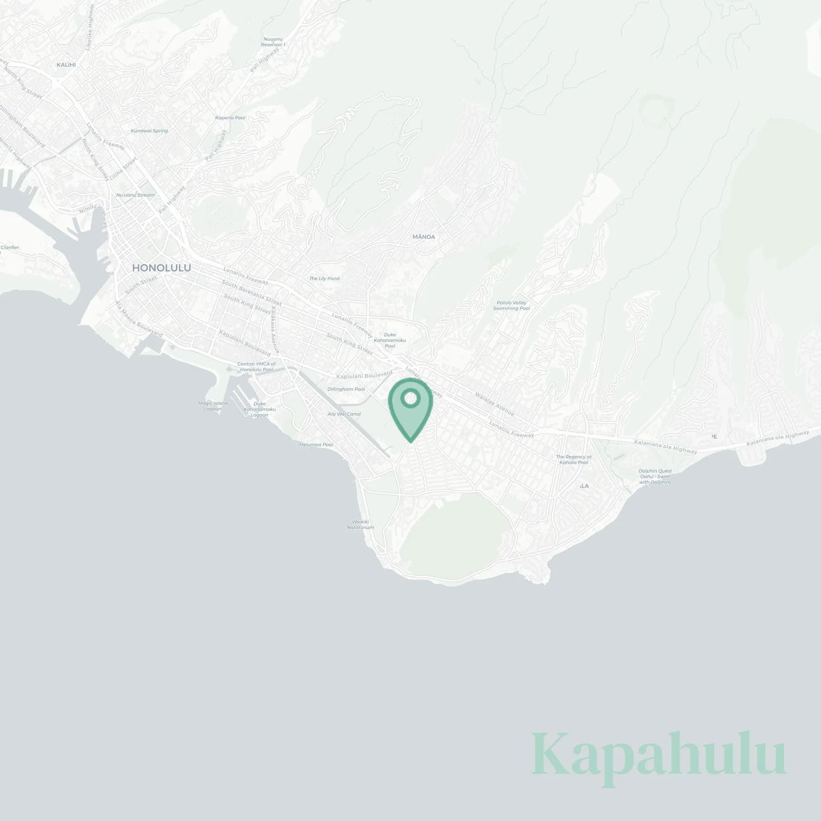 Kapahulu map