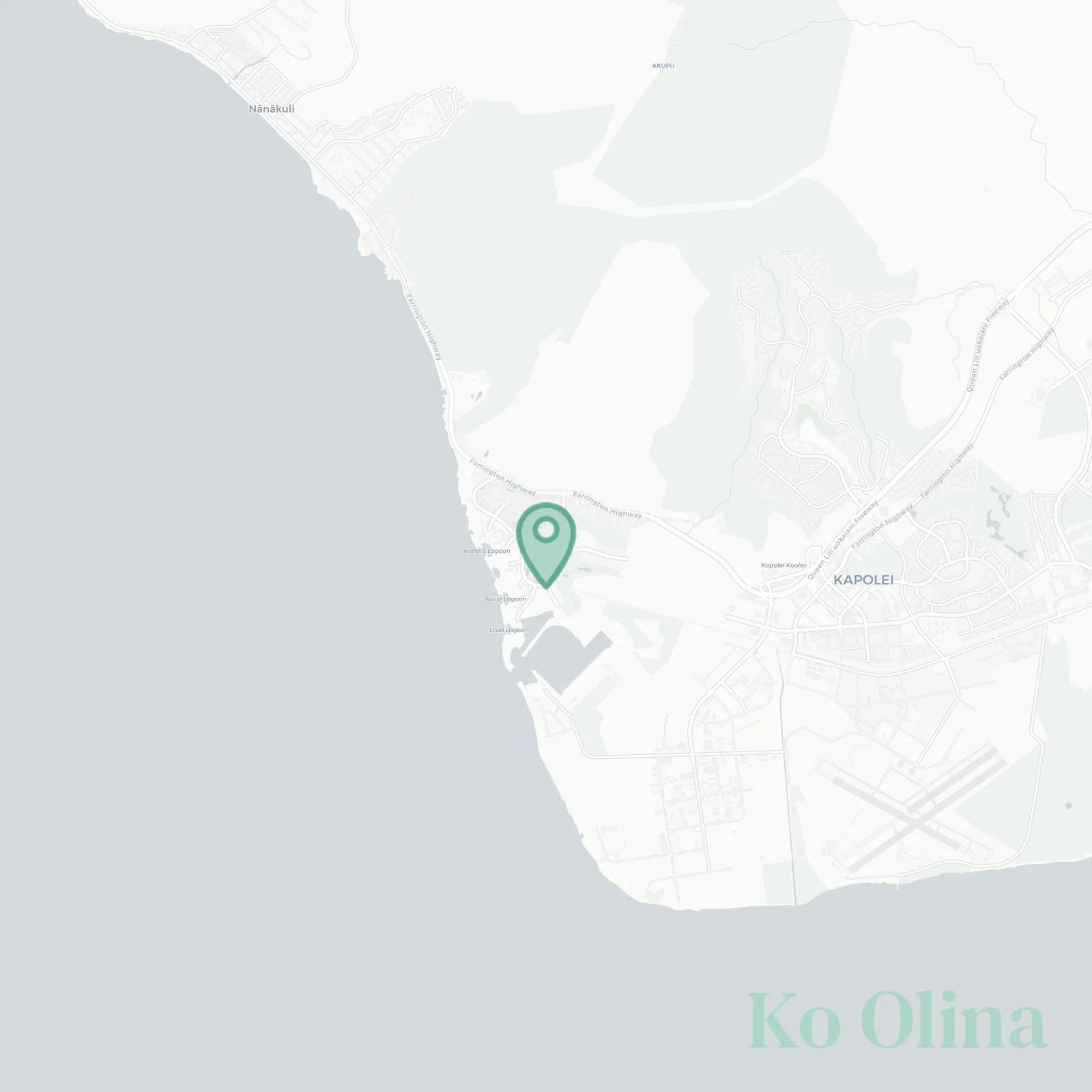 Ko Olina map