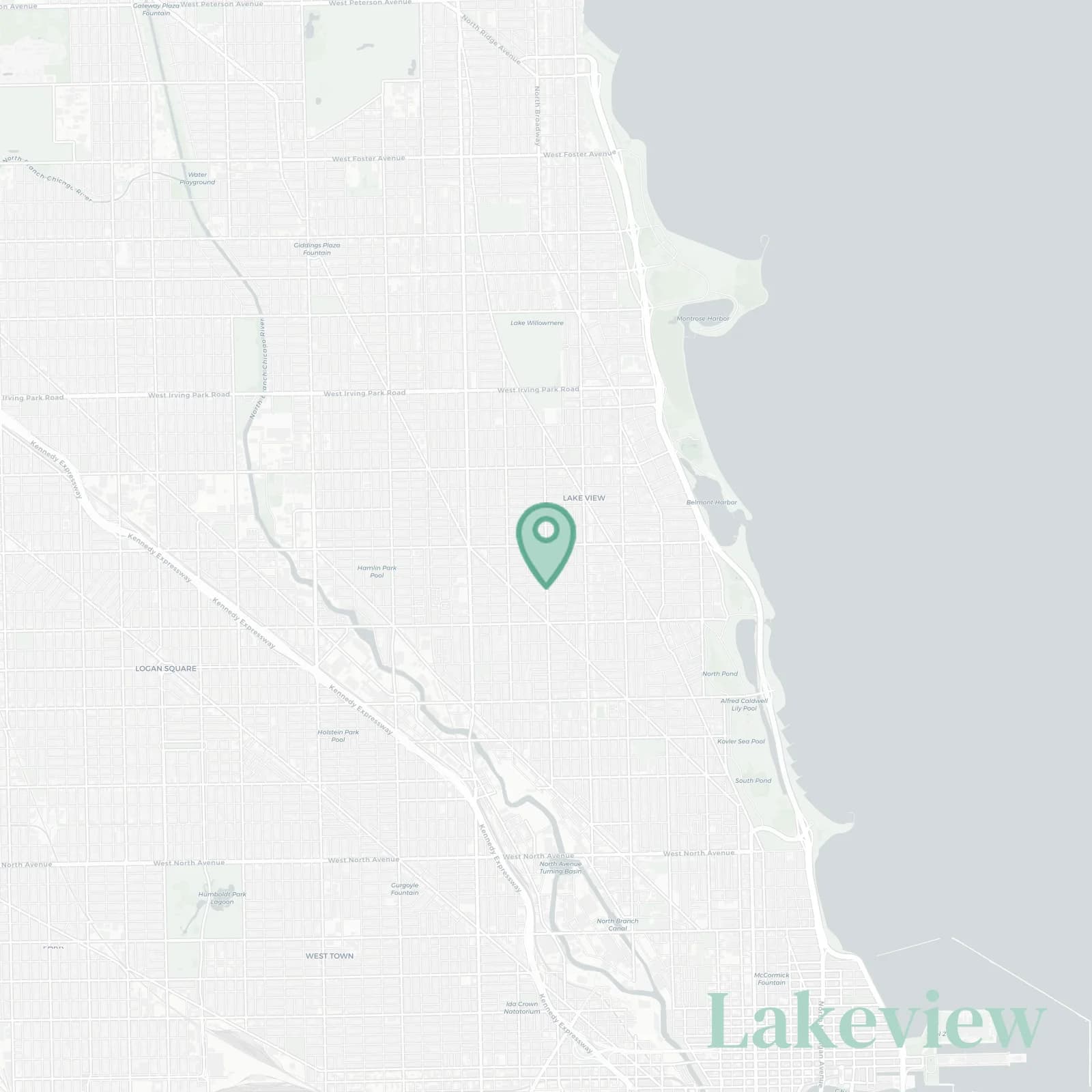 Lakeview map
