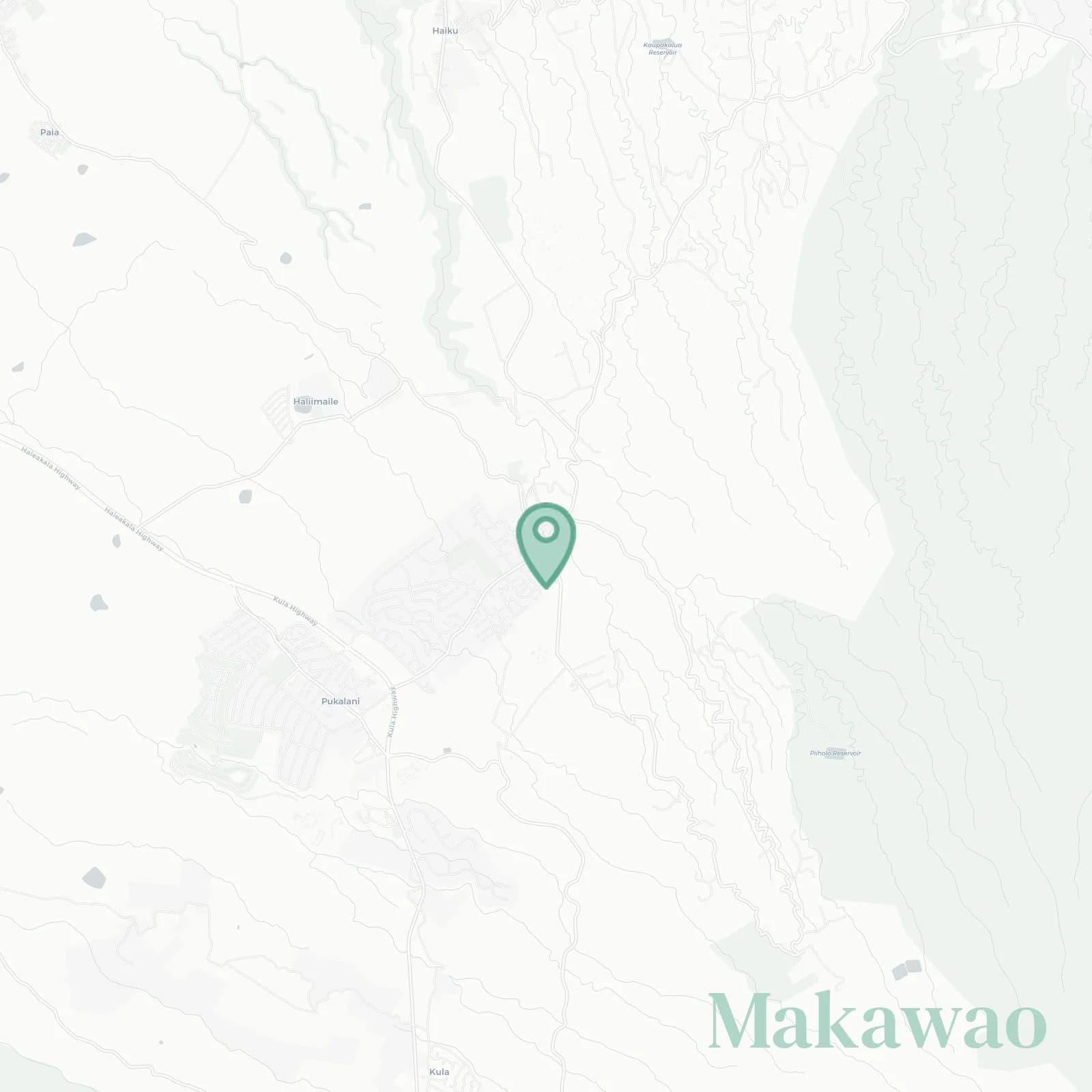 Makawao map