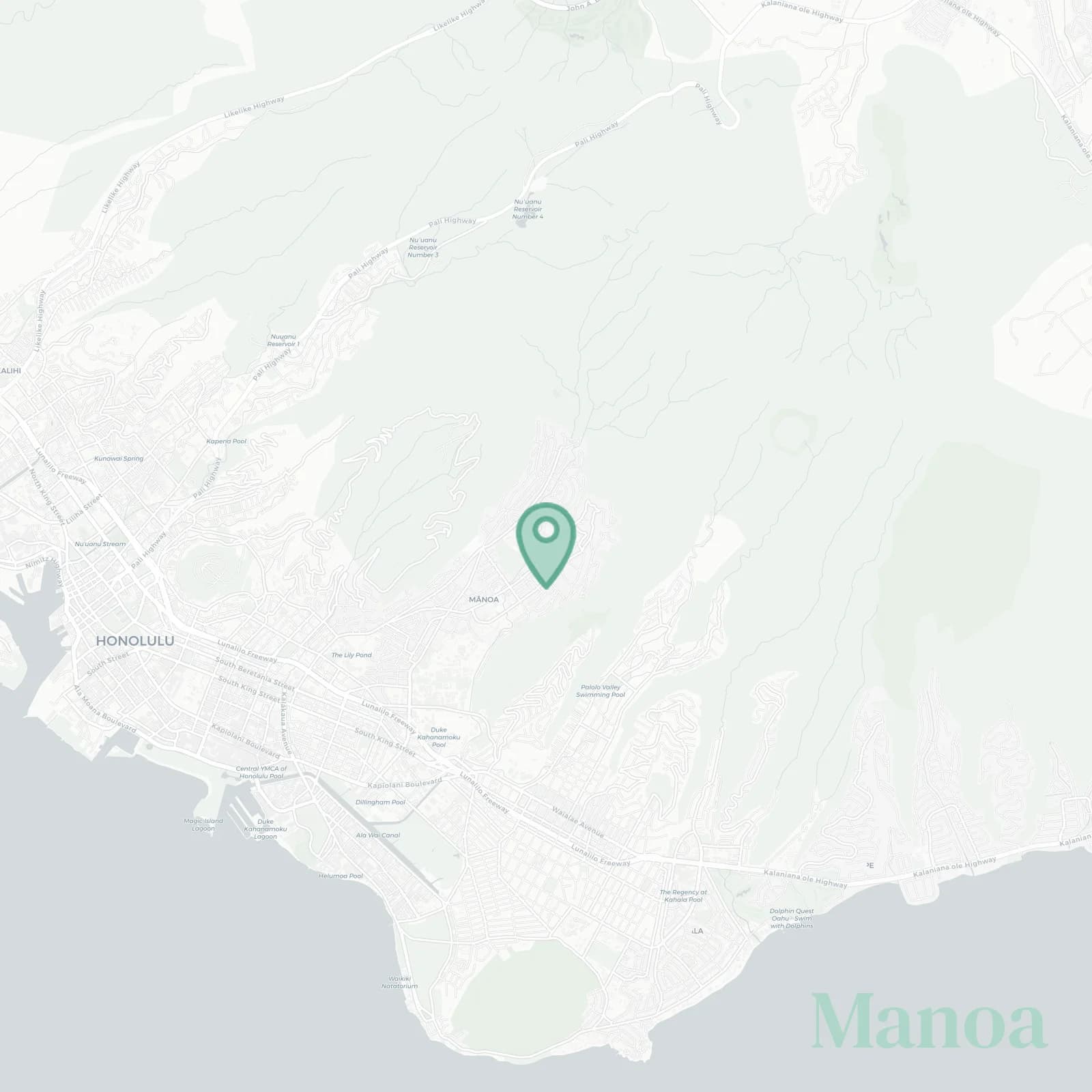 Mānoa map