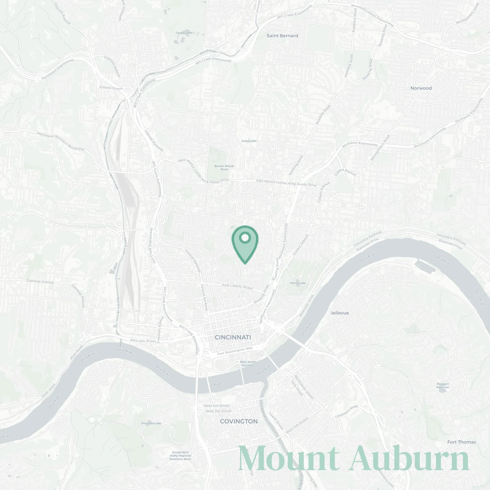 Mount Auburn map