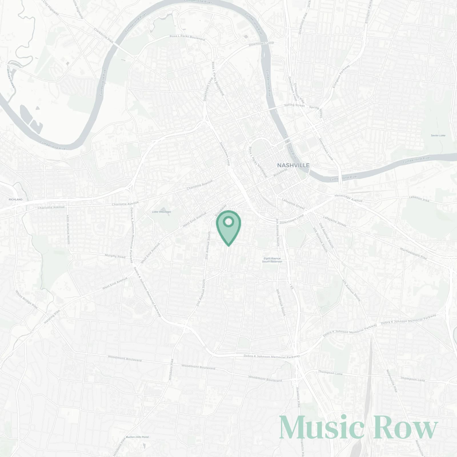 Music Row map