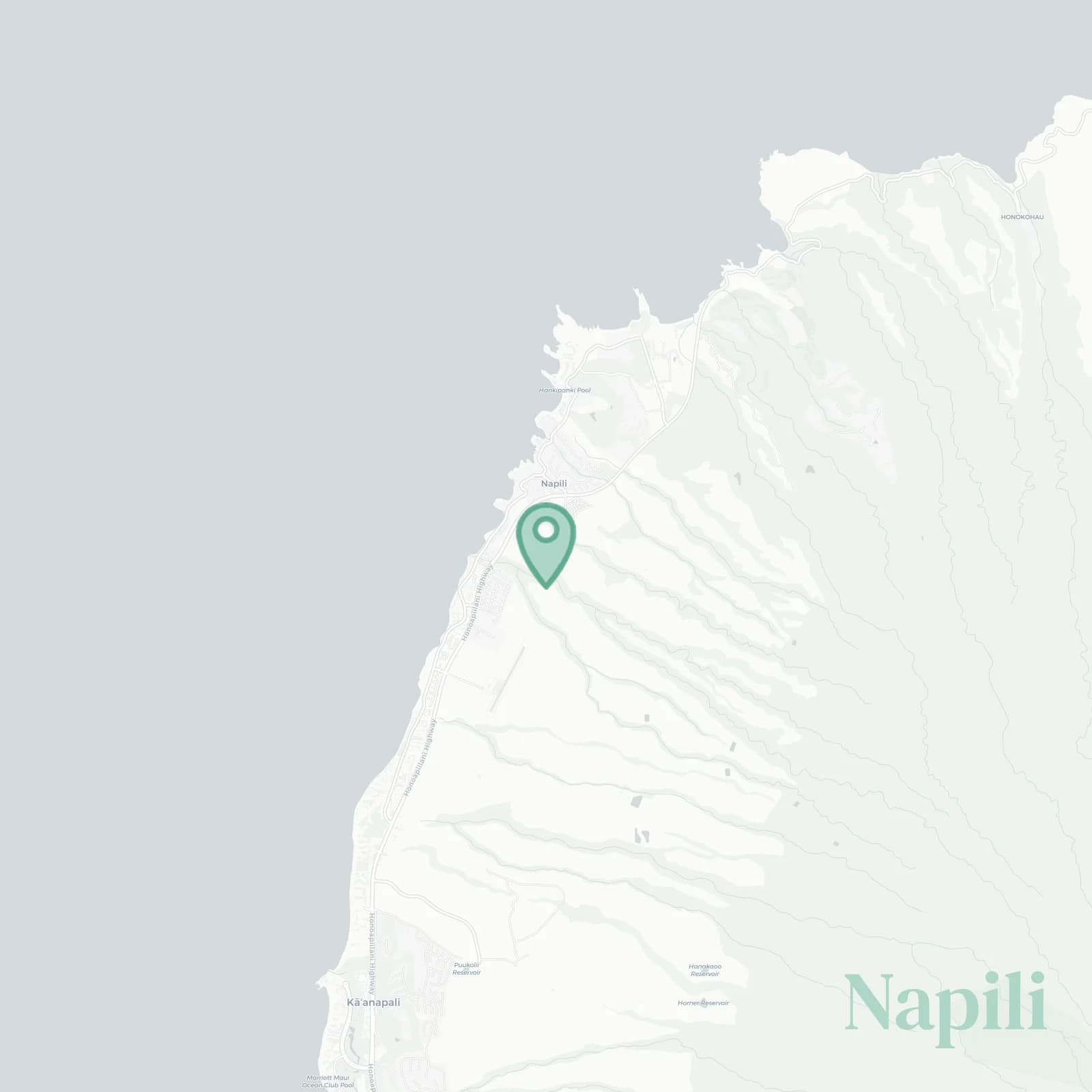 Napili map