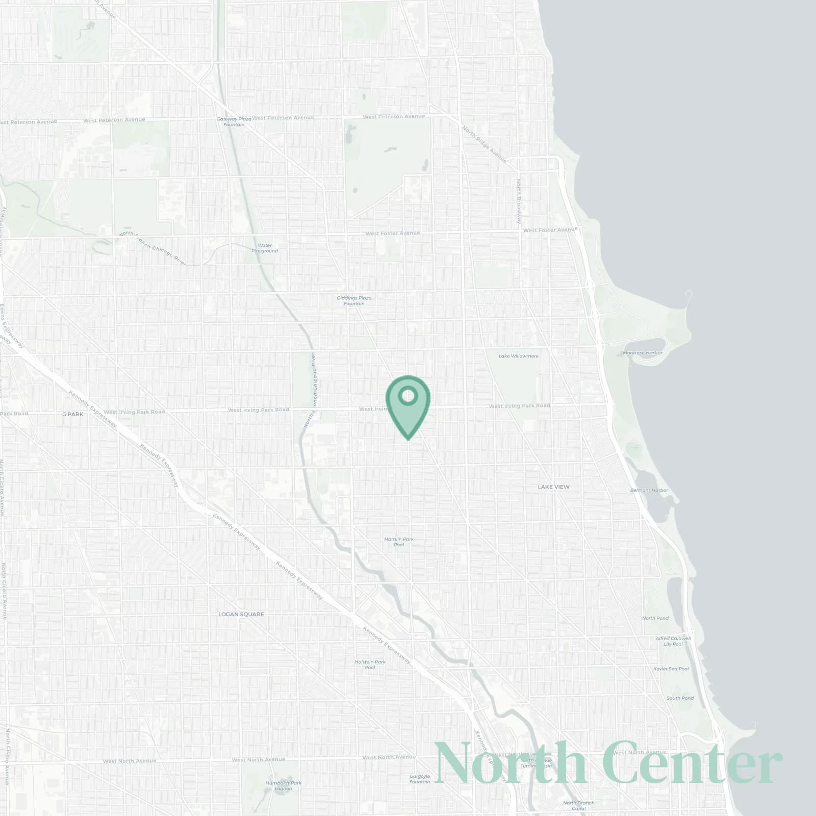 North Center map