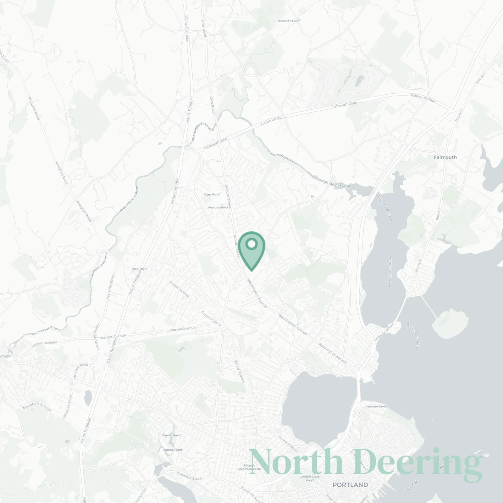 North Deering map
