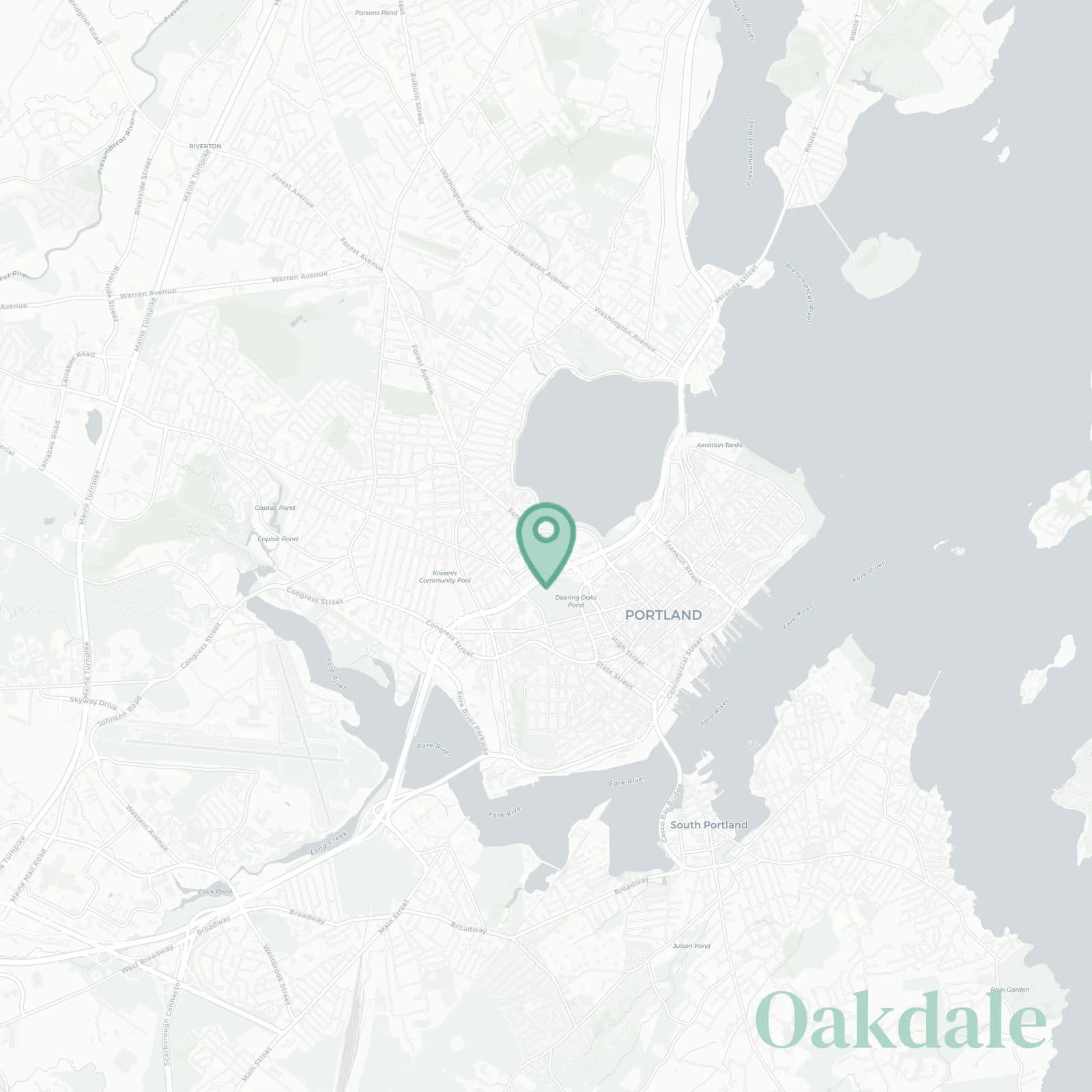 Oakdale map