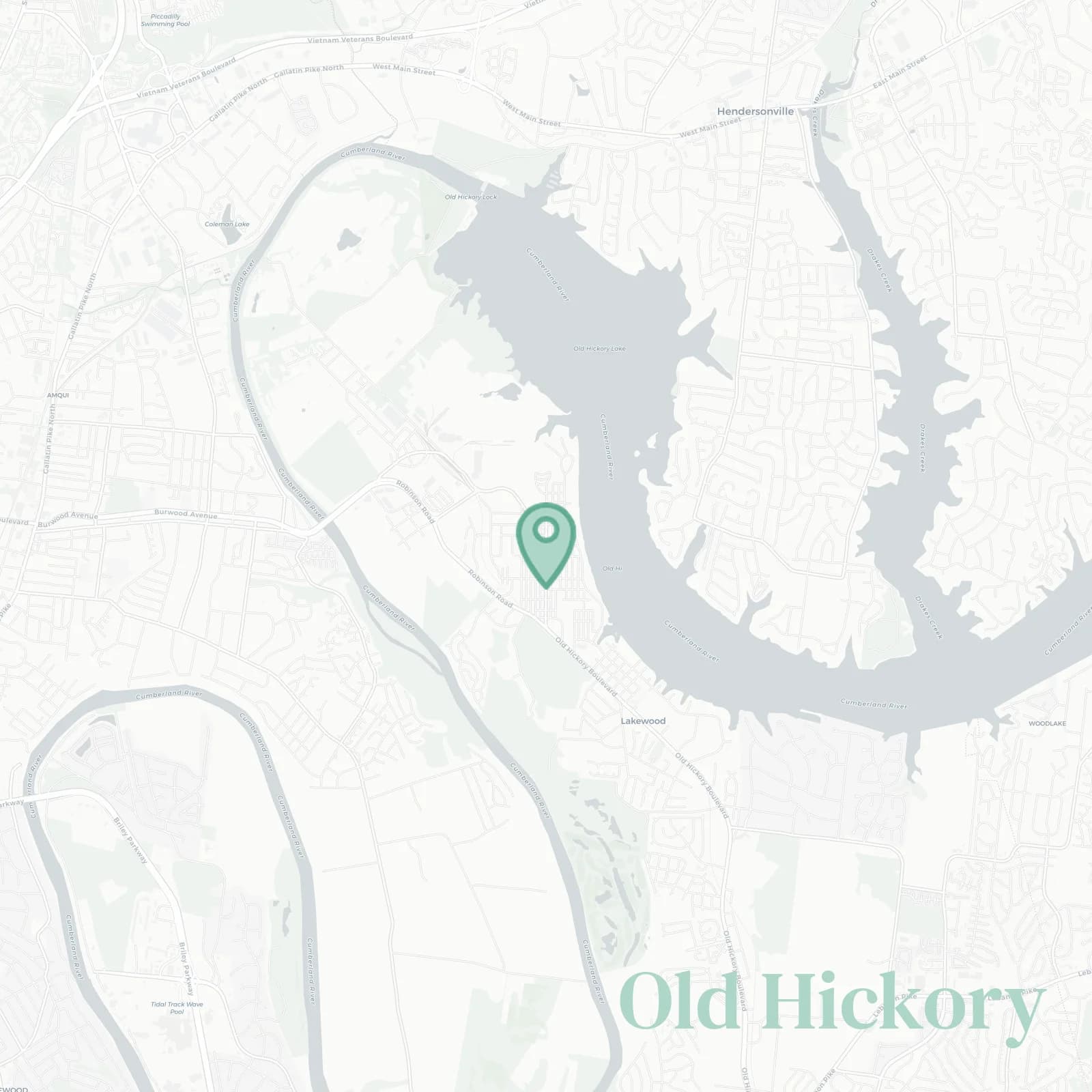 Old Hickory map