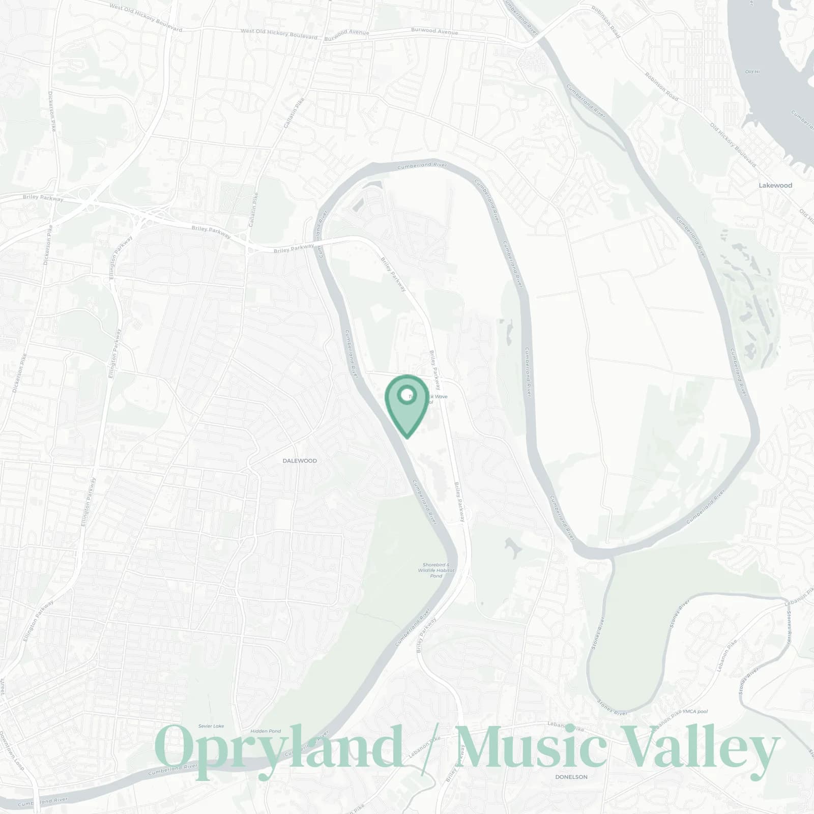 Opryland / Music Valley map