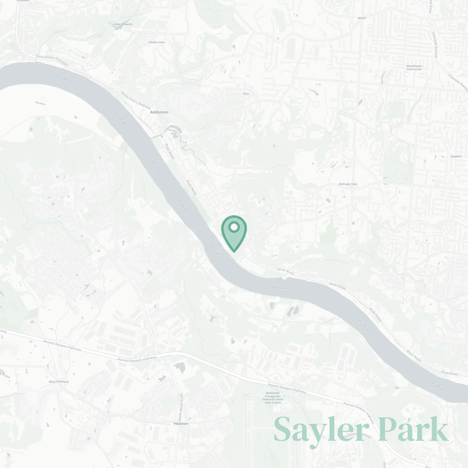 Sayler Park map