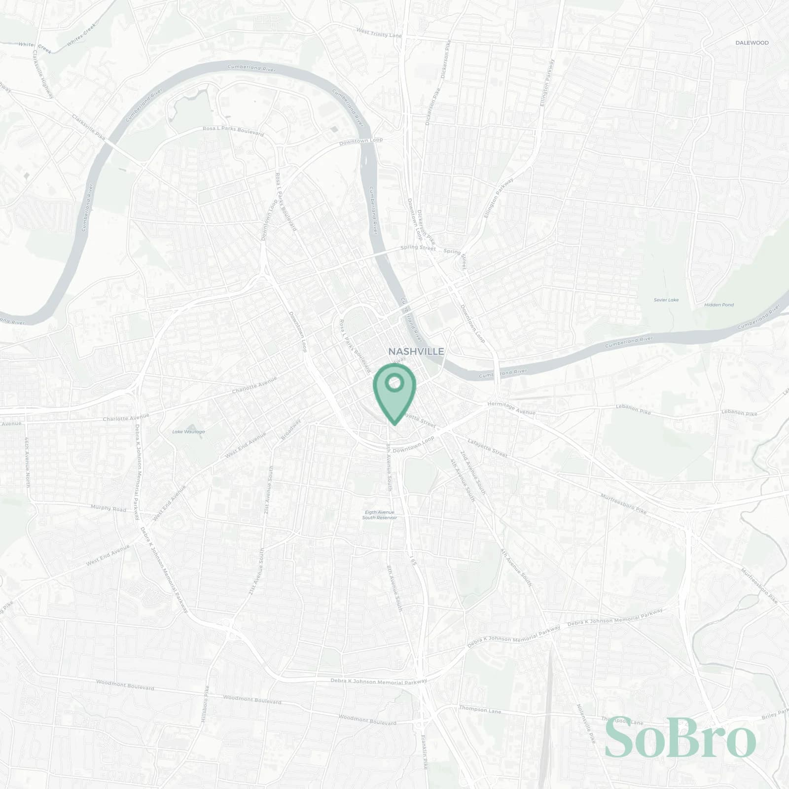 SoBro map
