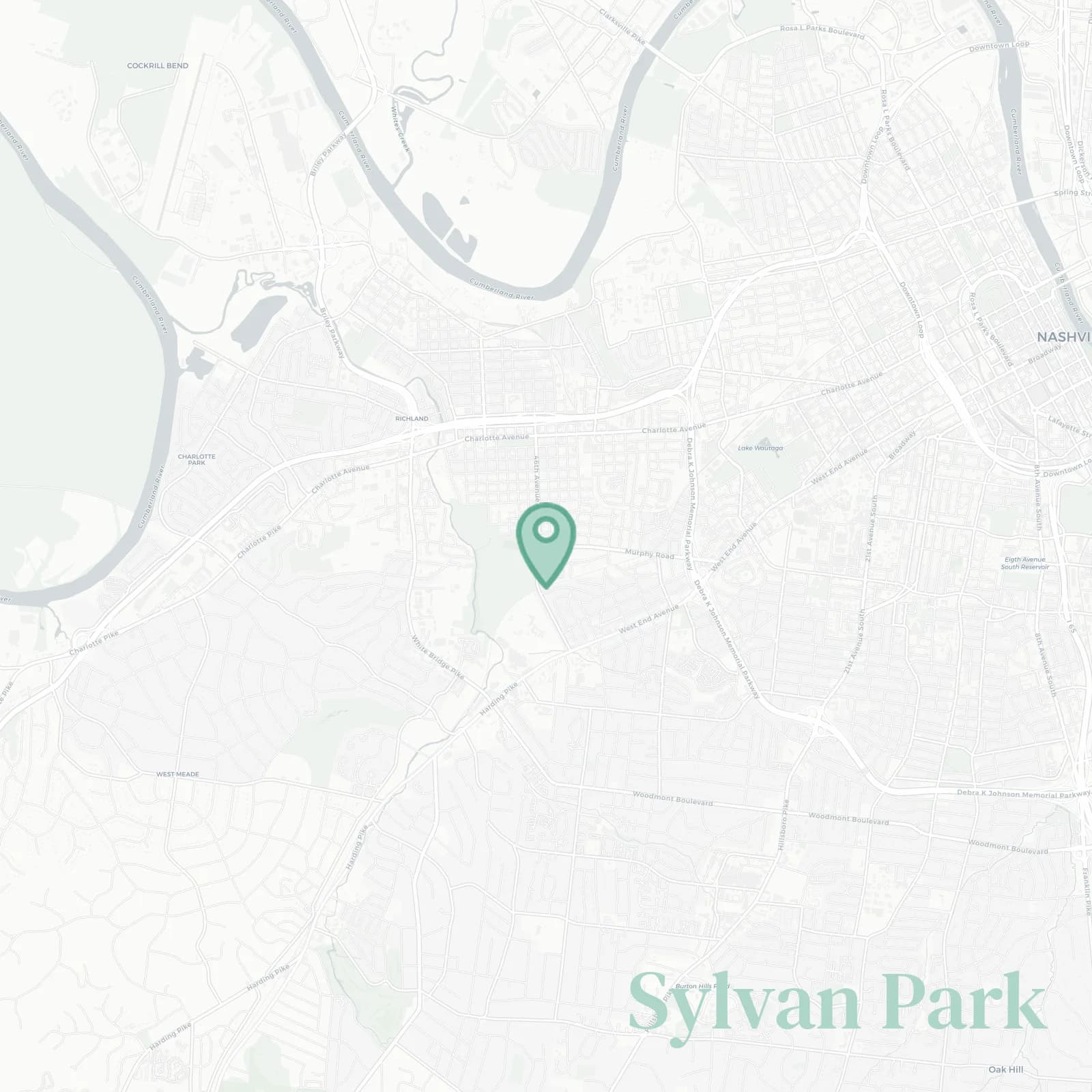 Sylvan Park map