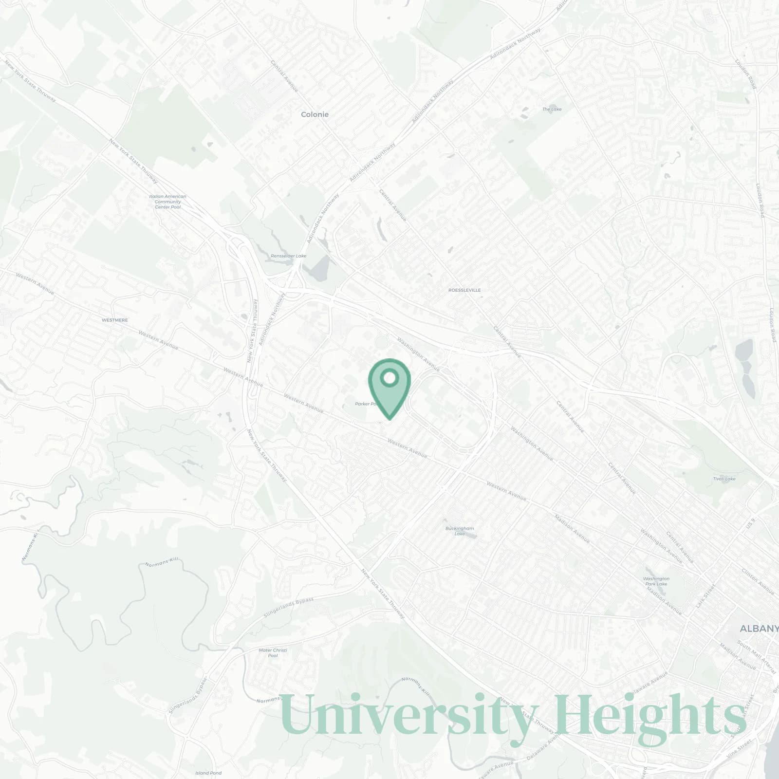 University Heights map
