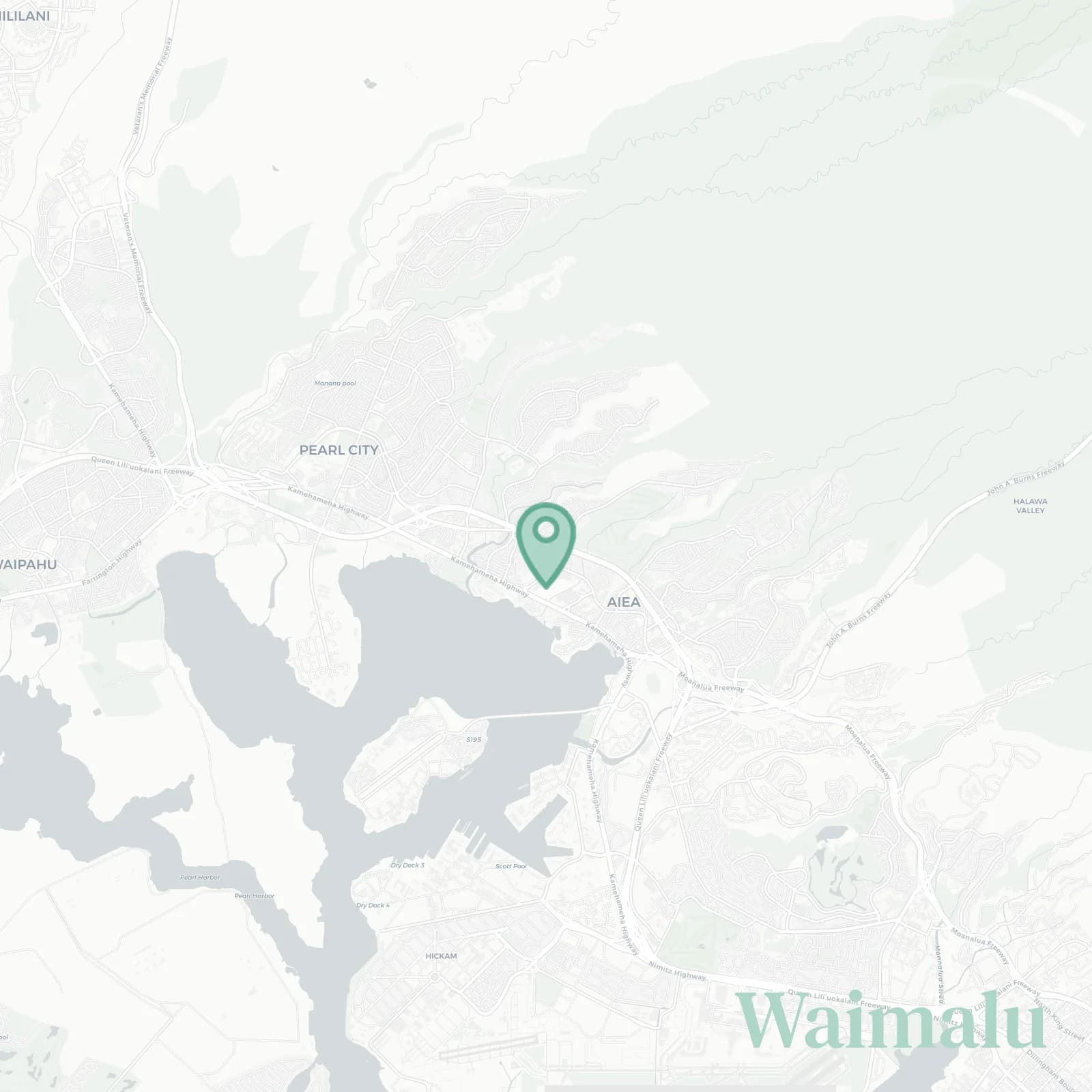 Waimalu map