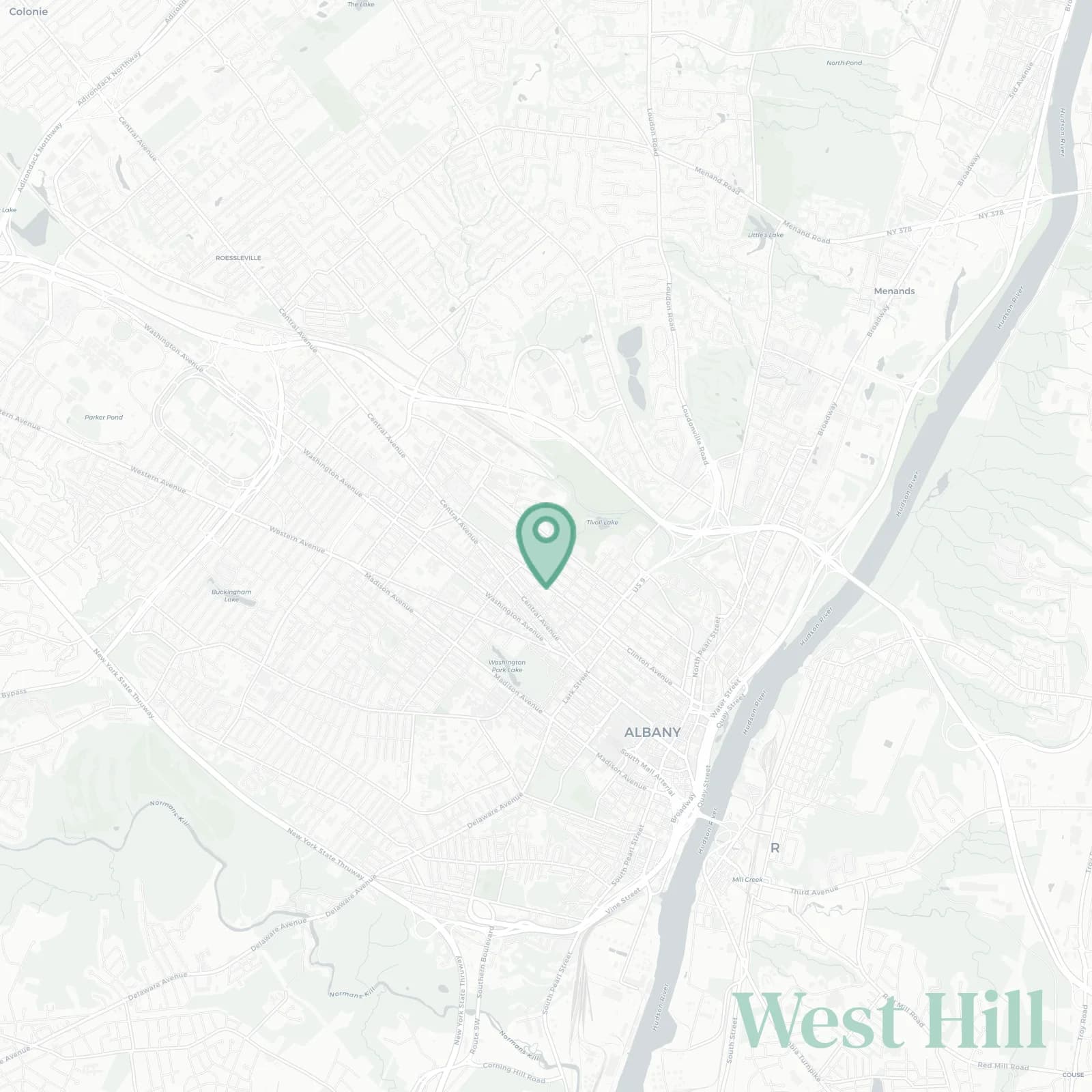 West Hill map