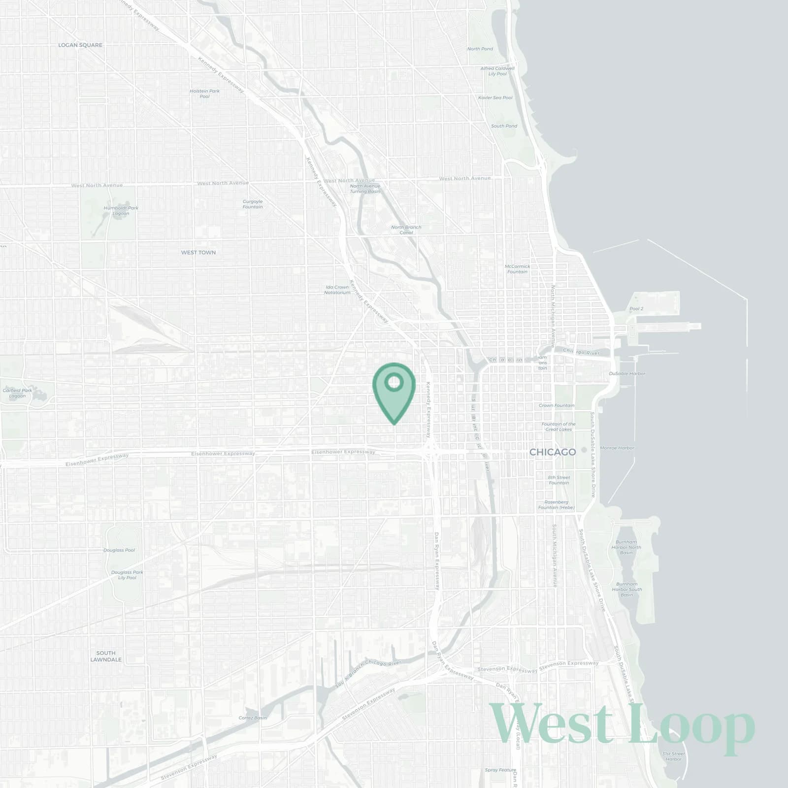 West Loop map