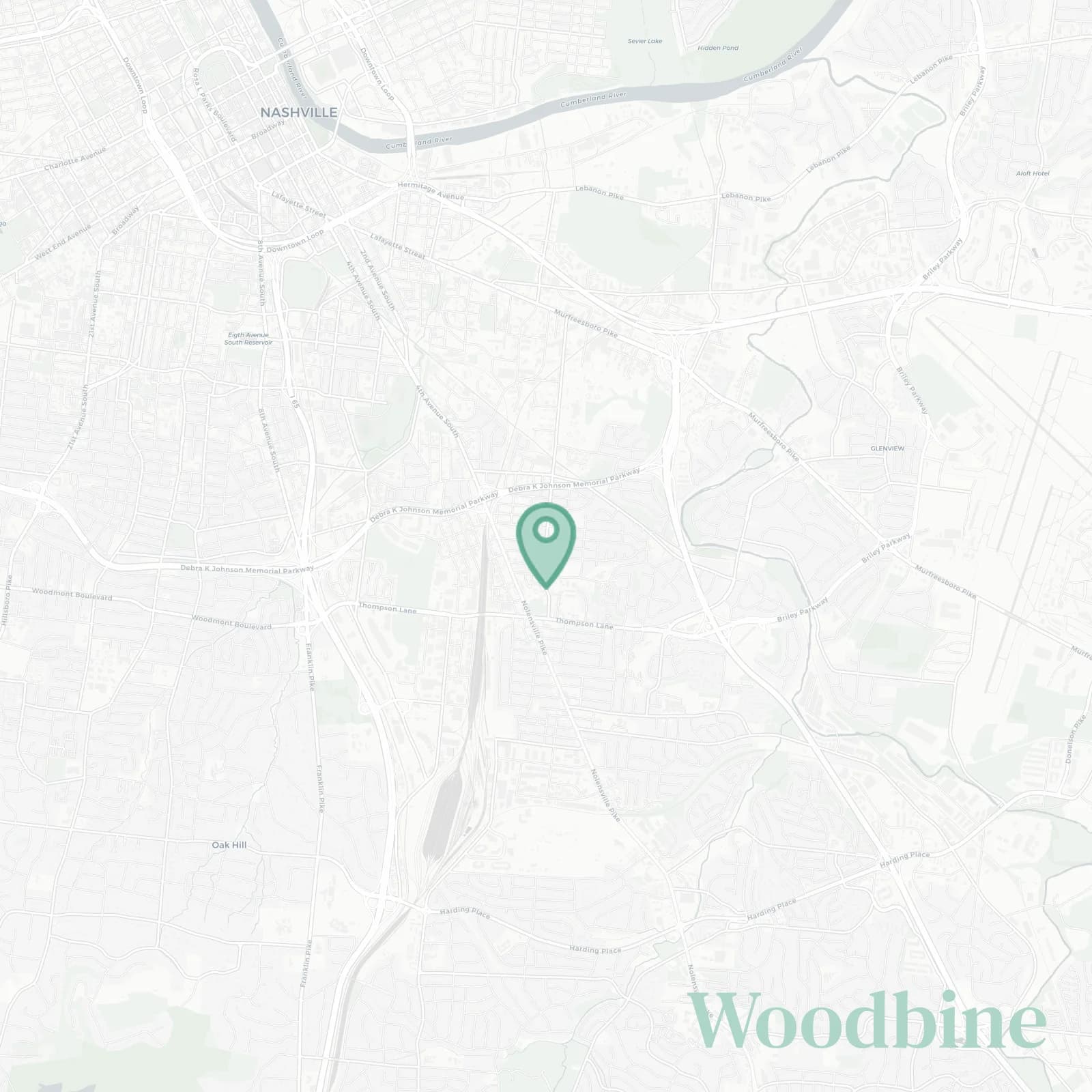 Woodbine map