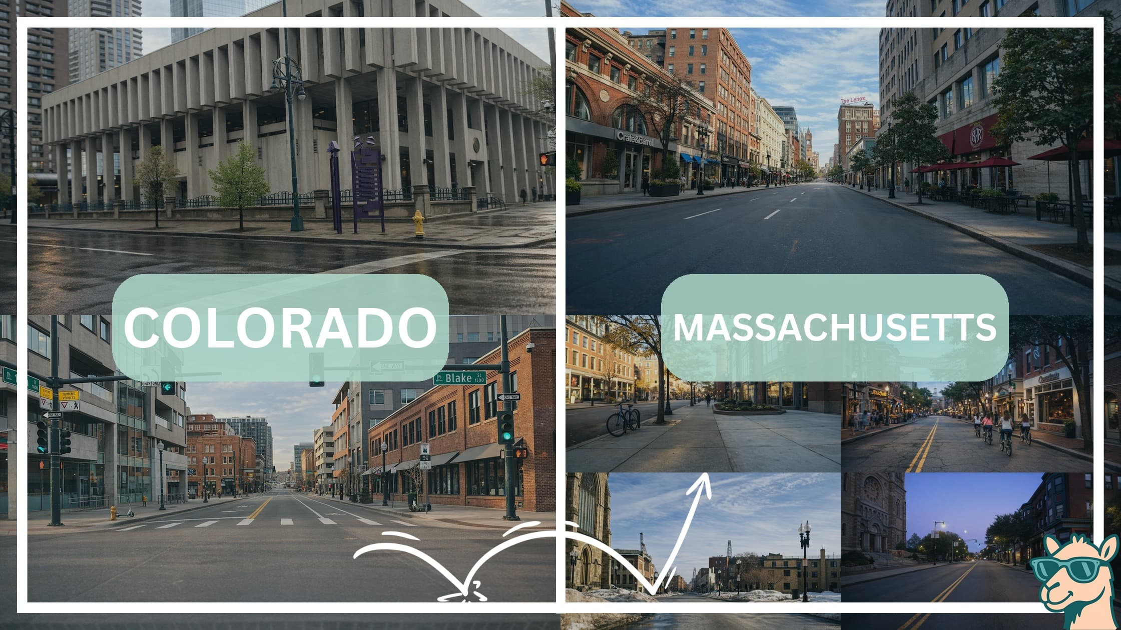 comparison of hotspots between neighborhoods in Colorado and Massachusetts