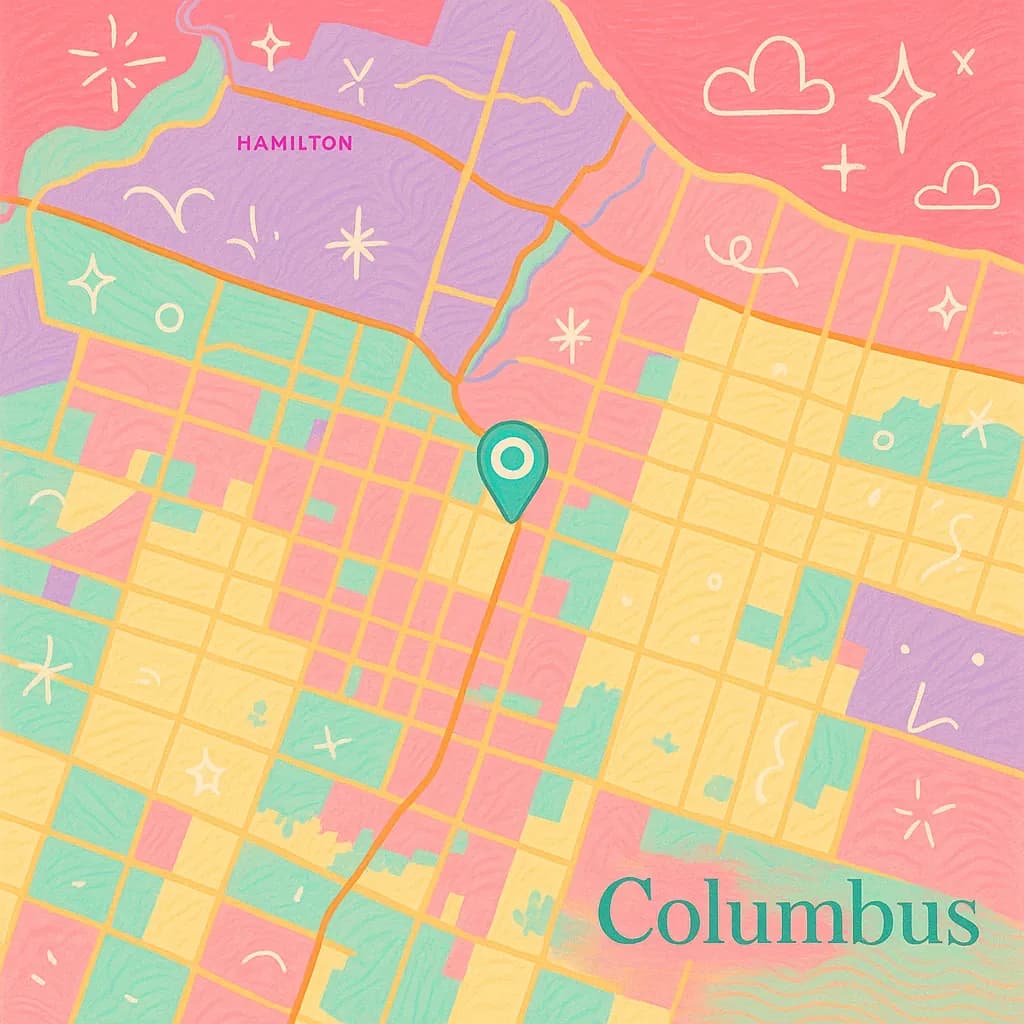Columbus map