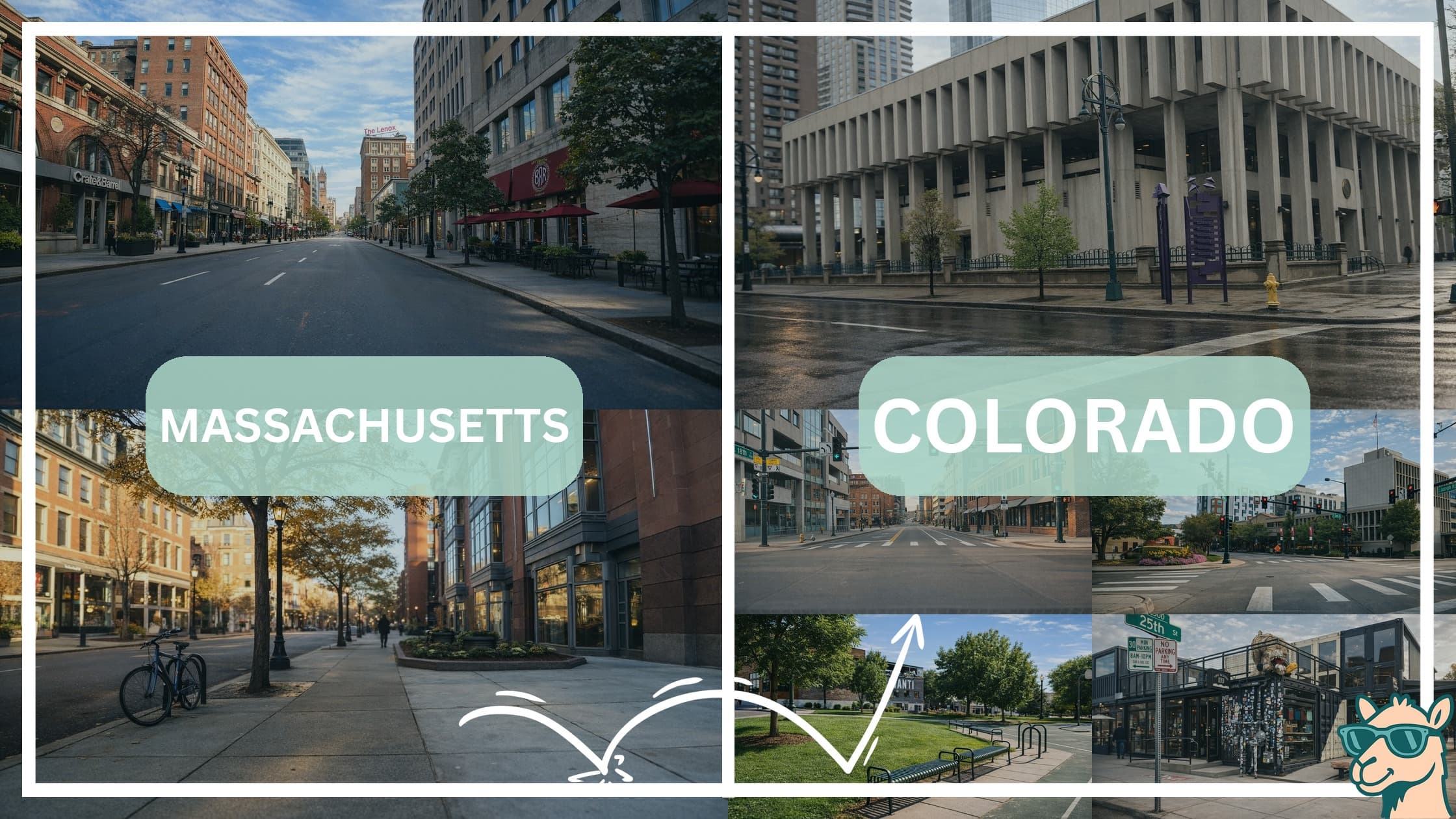 comparison of hotspots between neighborhoods in Massachusetts and Colorado