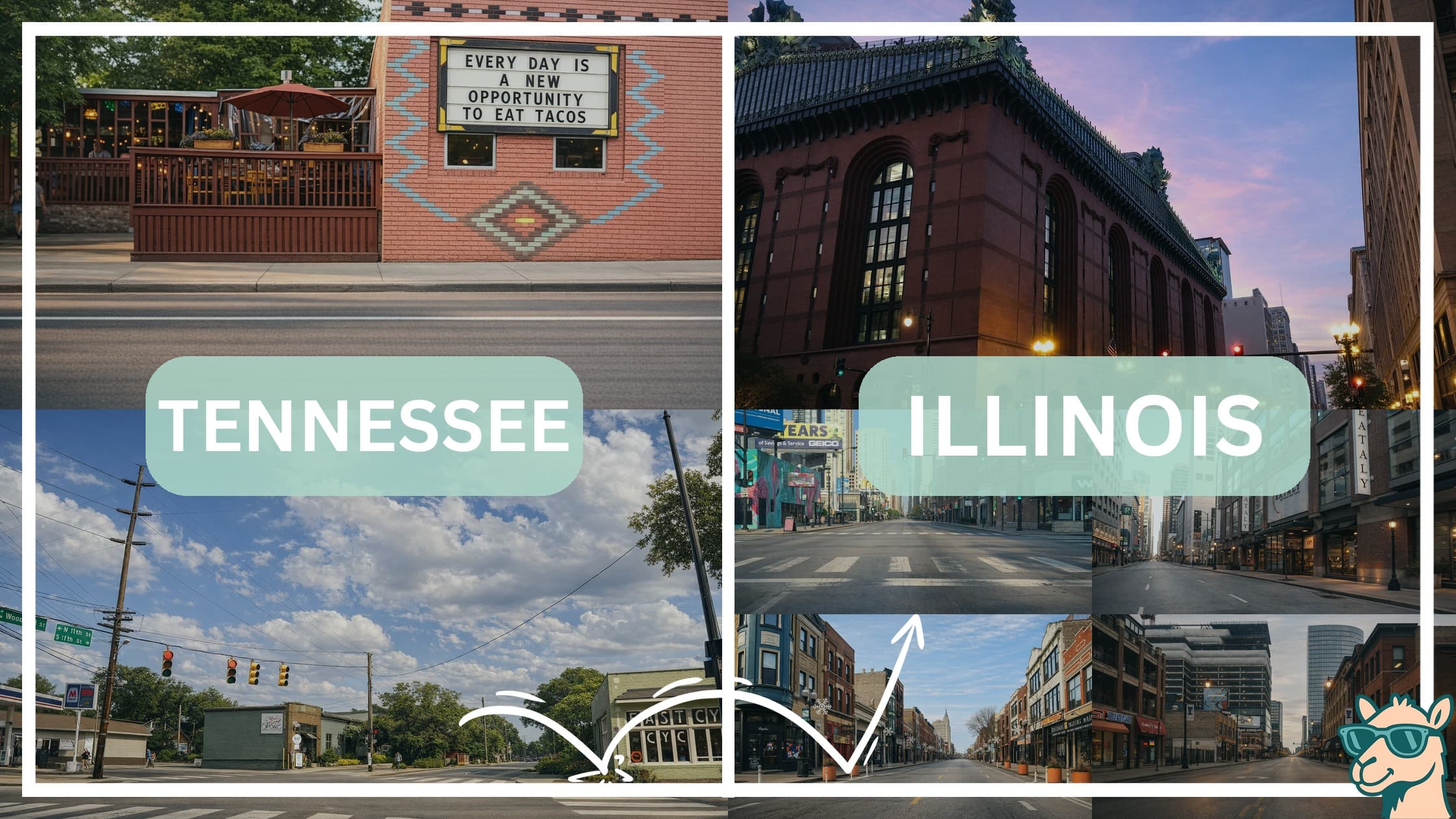 comparison of hotspots between neighborhoods in Tennessee and Illinois