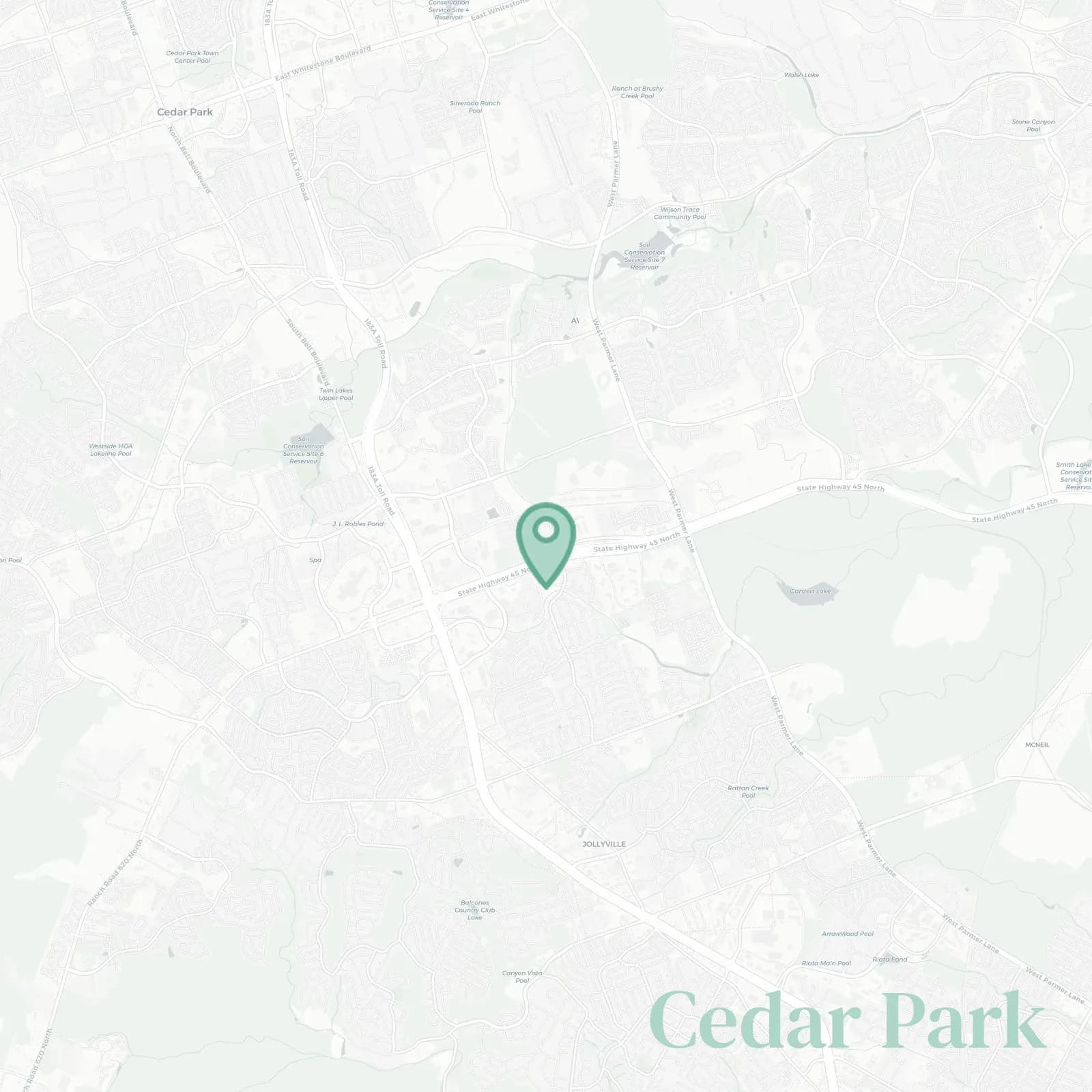 Cedar Park map