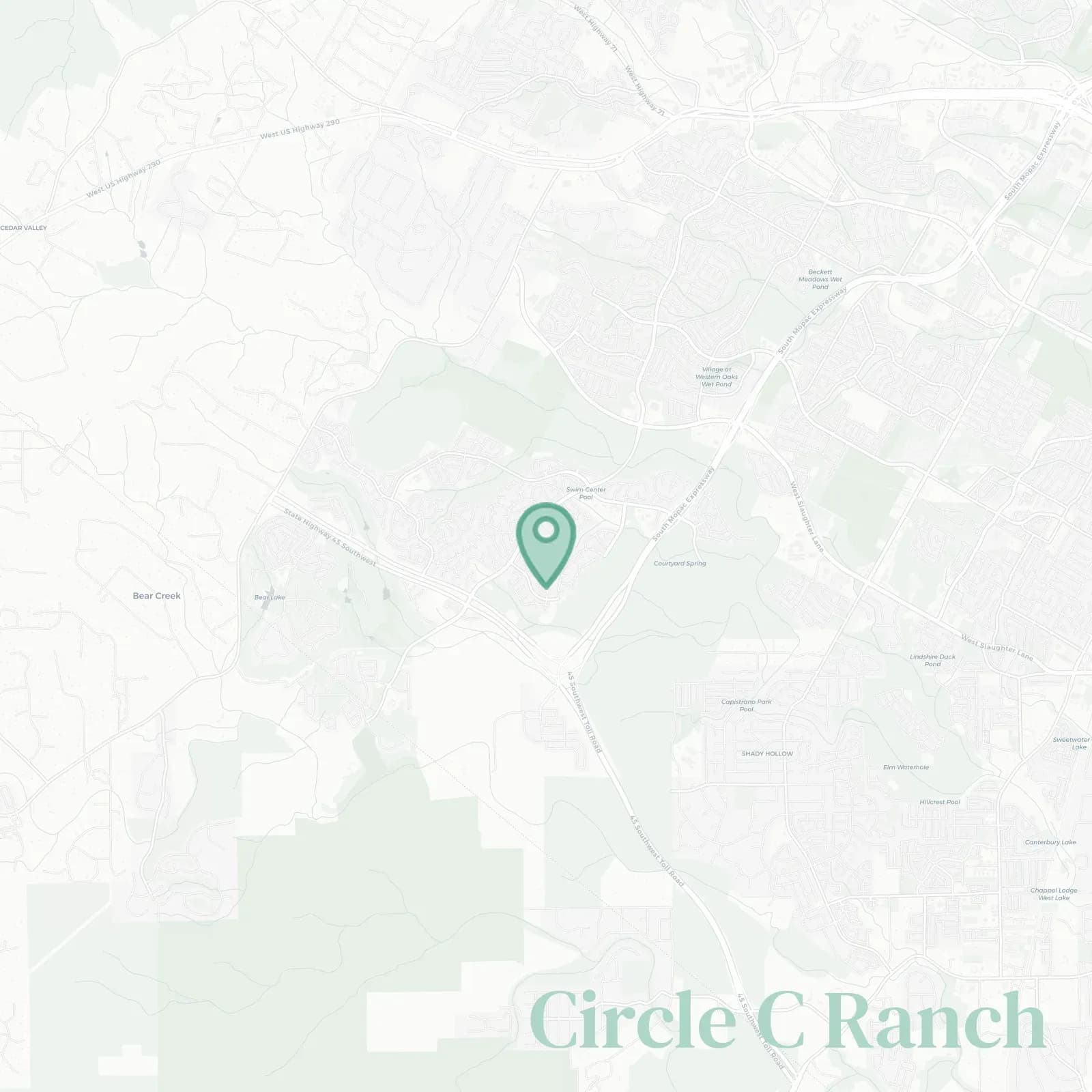 Circle C Ranch map