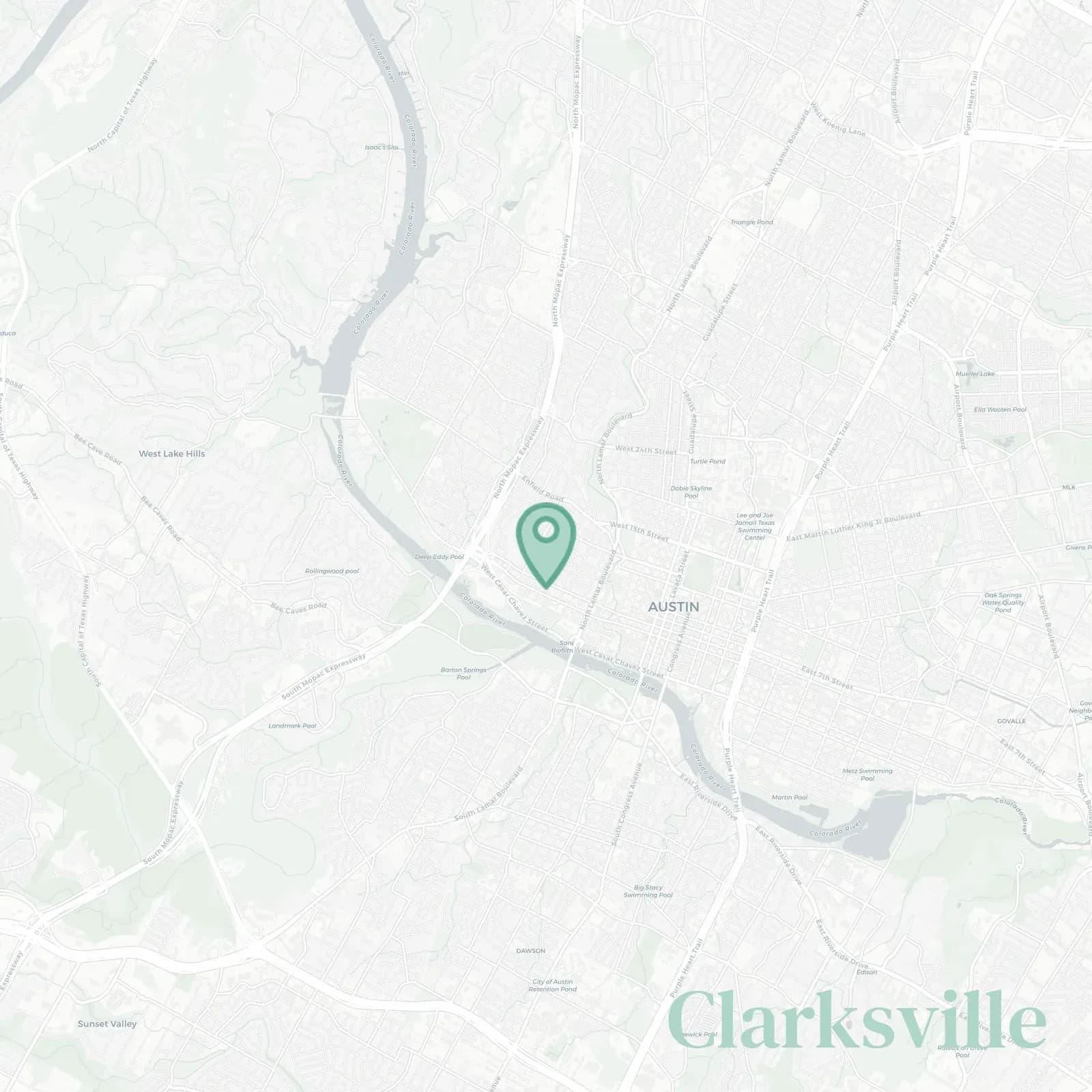 Clarksville map