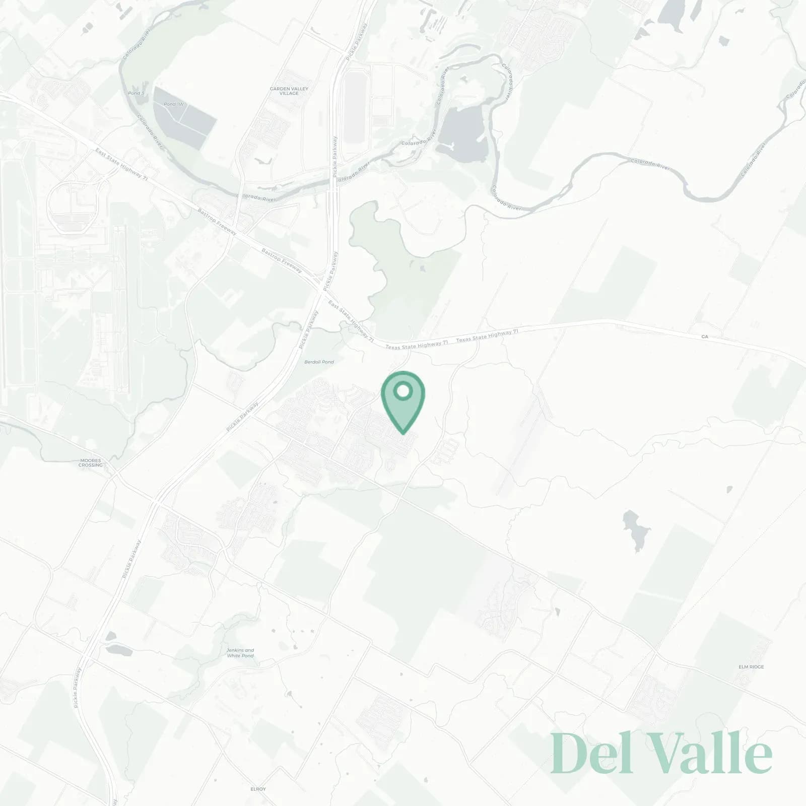 Del Valle map
