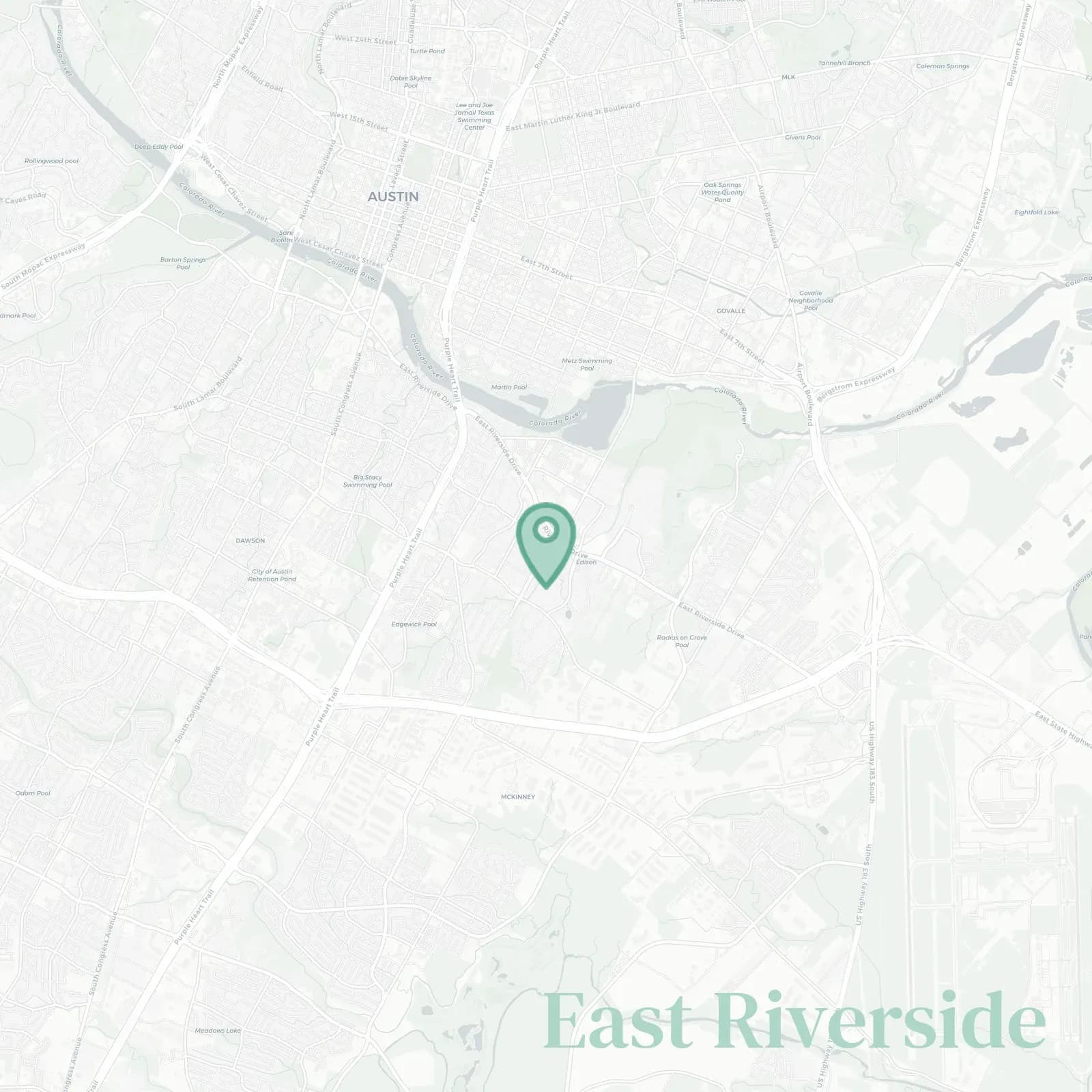 East Riverside map