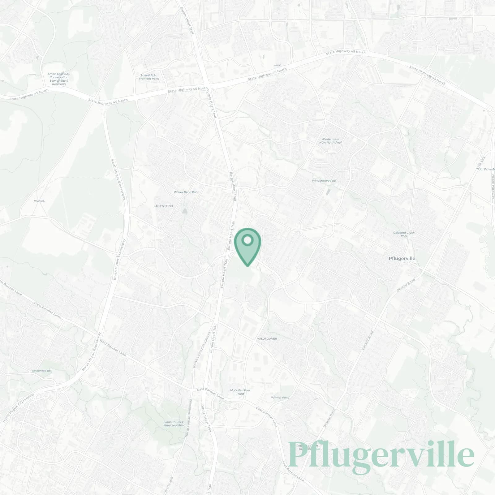 Pflugerville map