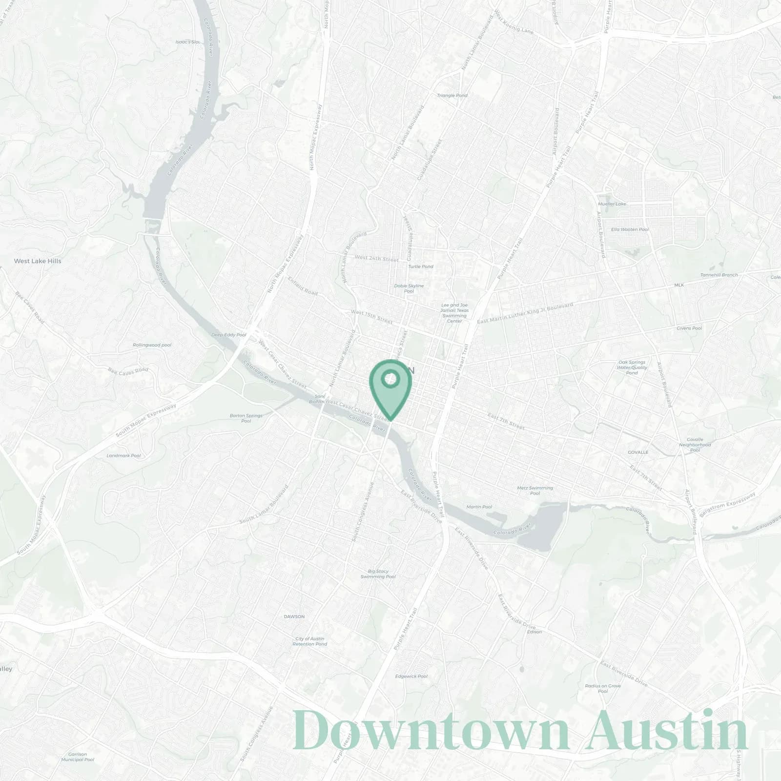 South Congress (SoCo) map