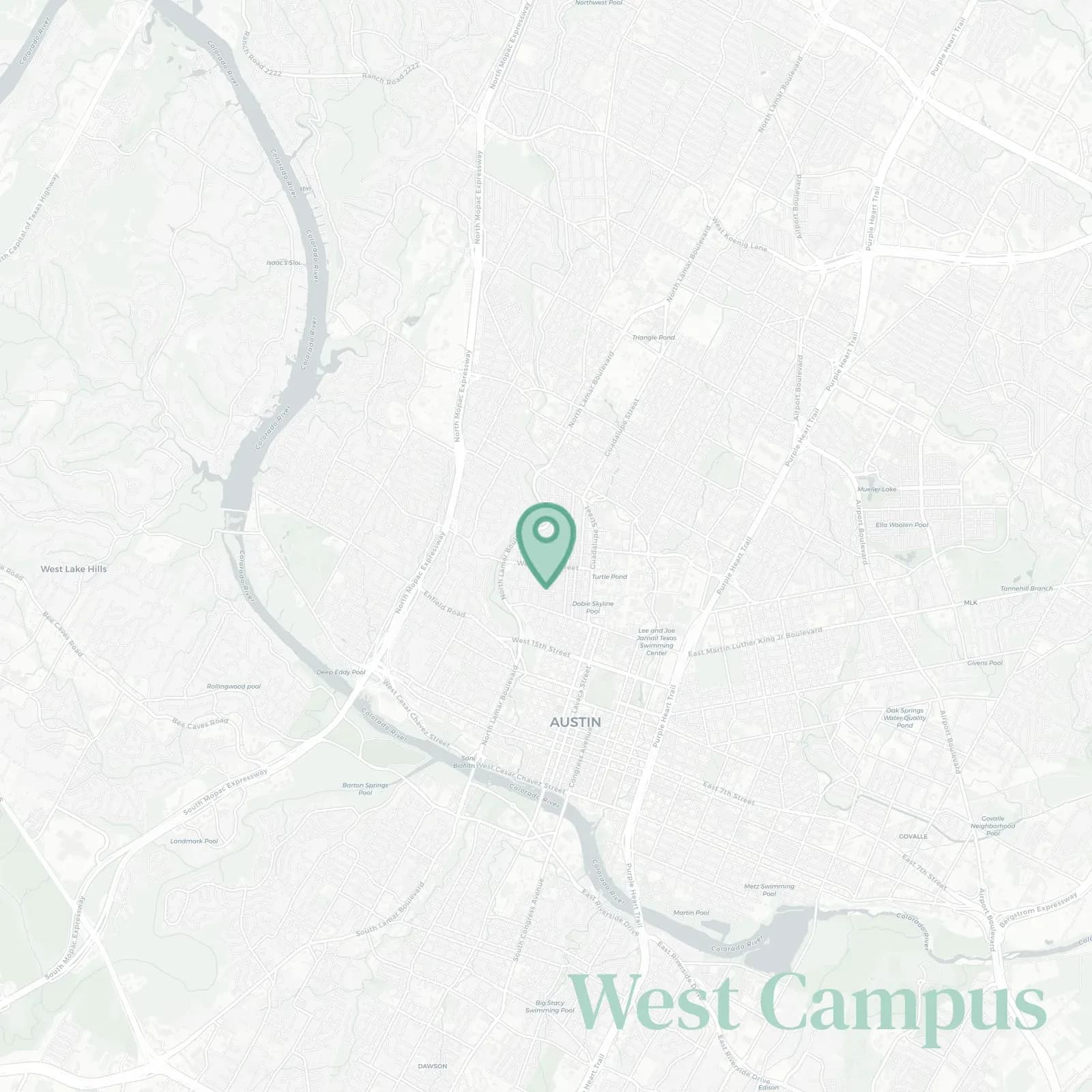 West Campus map