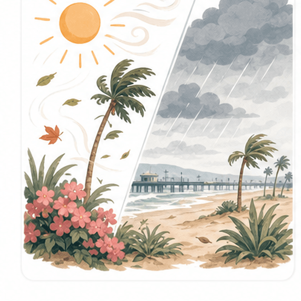 Anaheim weather hero image